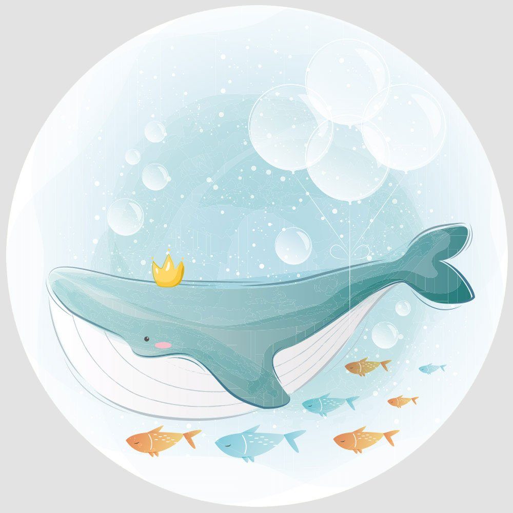 WallSpirit Wandsticker Motive für Kinder - Rund, Selbstklebend, rückstandslos abziehbar