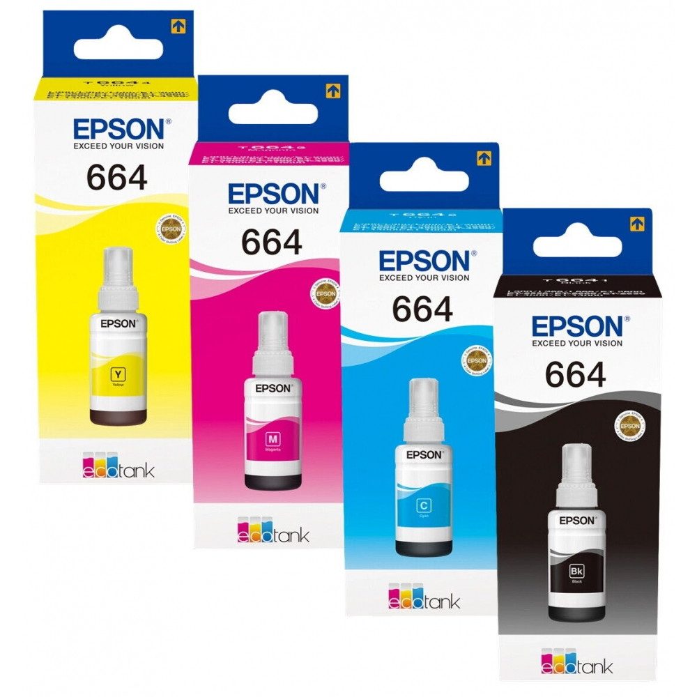 Epson 664 Ecotank Nachfülltinte schwarz 70ml für Drucker. Nachfülltinte