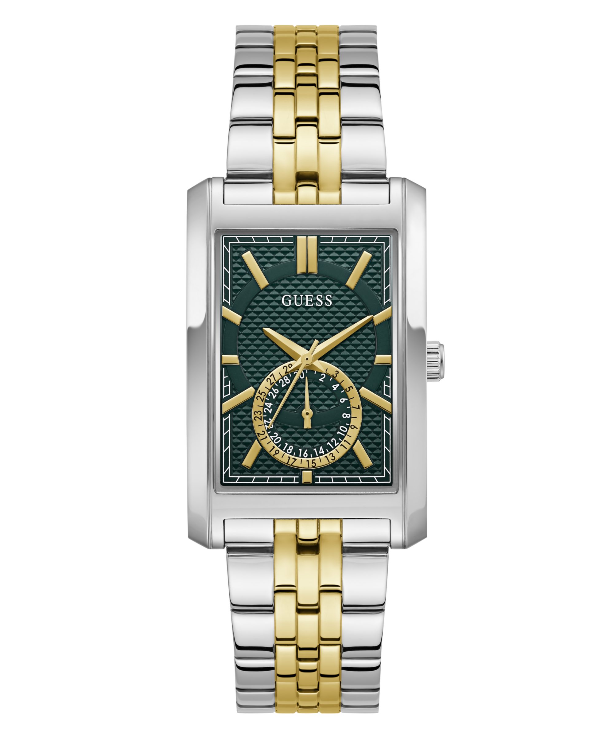 Guess Quarzuhr HUGH GW1125G4, Armbanduhr, Damenuhr, Herrenuhr, Edelstahlarmband, analog, Tag