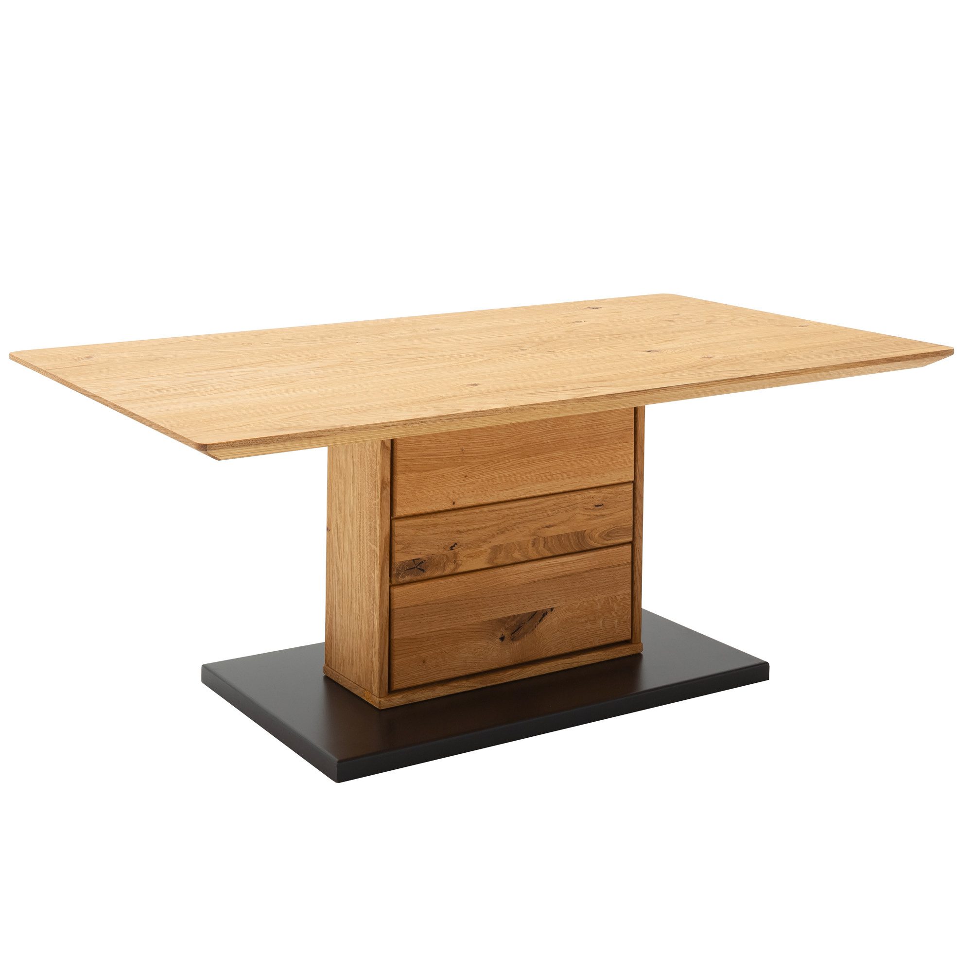expendio Couchtisch Cira 9, Wildeiche massiv, durchgehende Lamelle, 110x44x65 cm