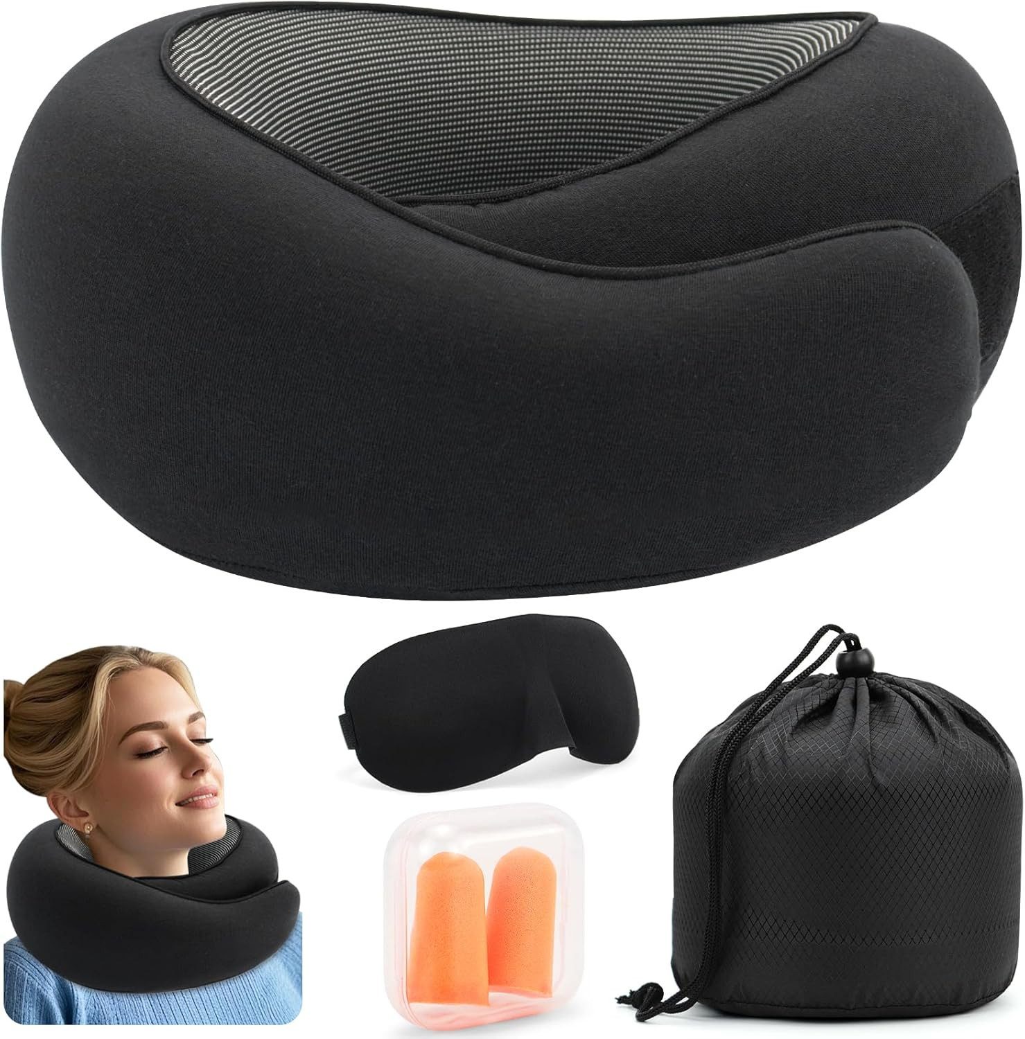Vivitar Nackenkissen für die Reise - memory-foam Ergonomisches Reisekissen, günstig online kaufen