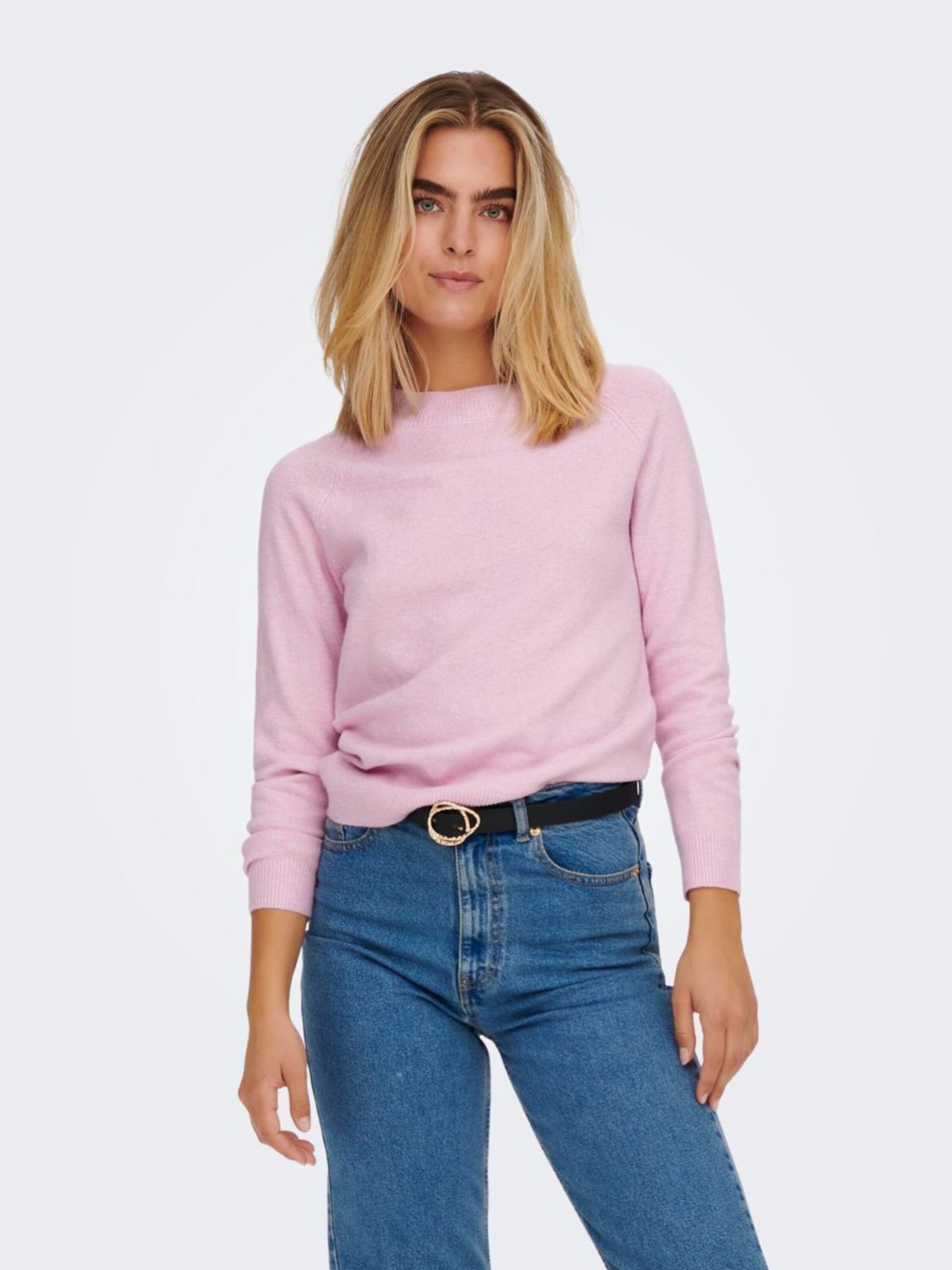 ONLY Rundhalspullover ONLRICA (1-tlg) Plain/ohne Details – Bild 3 von 5