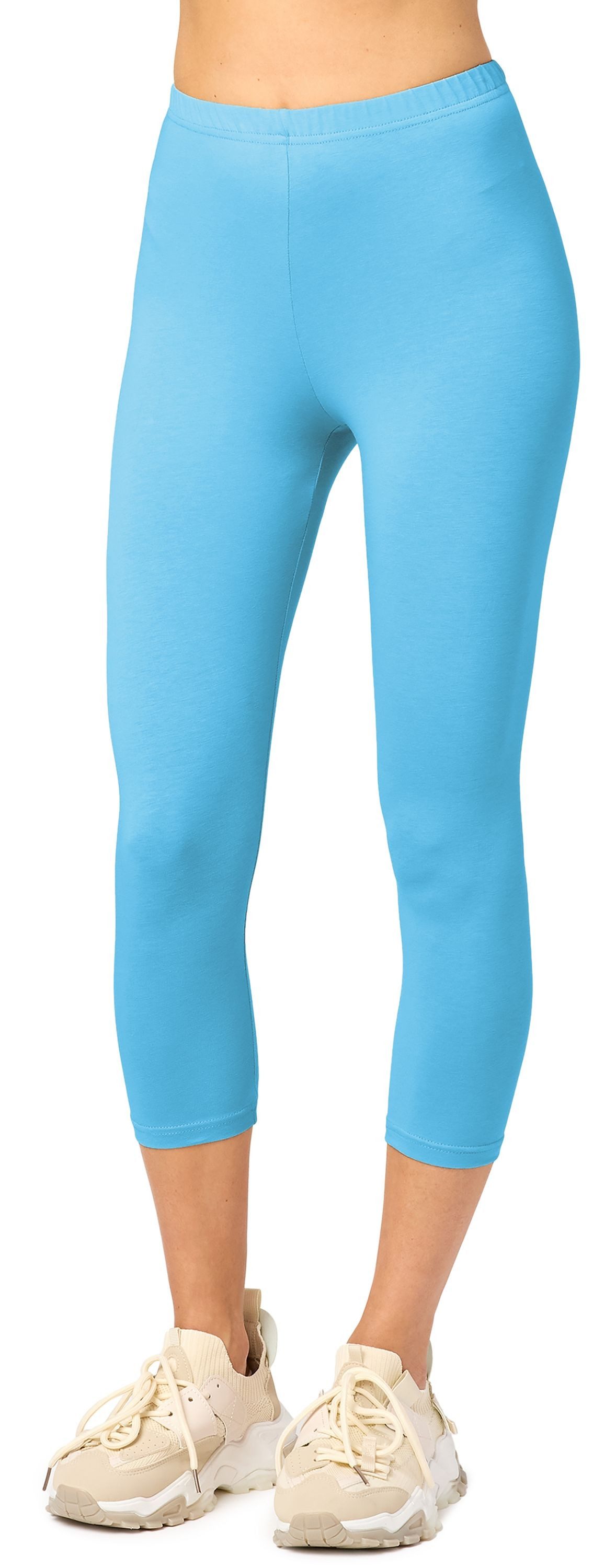Merry Style Leggings Caprihose Damen 3/4 Hose MS10-199 (1-tlg) aus Baumwolle