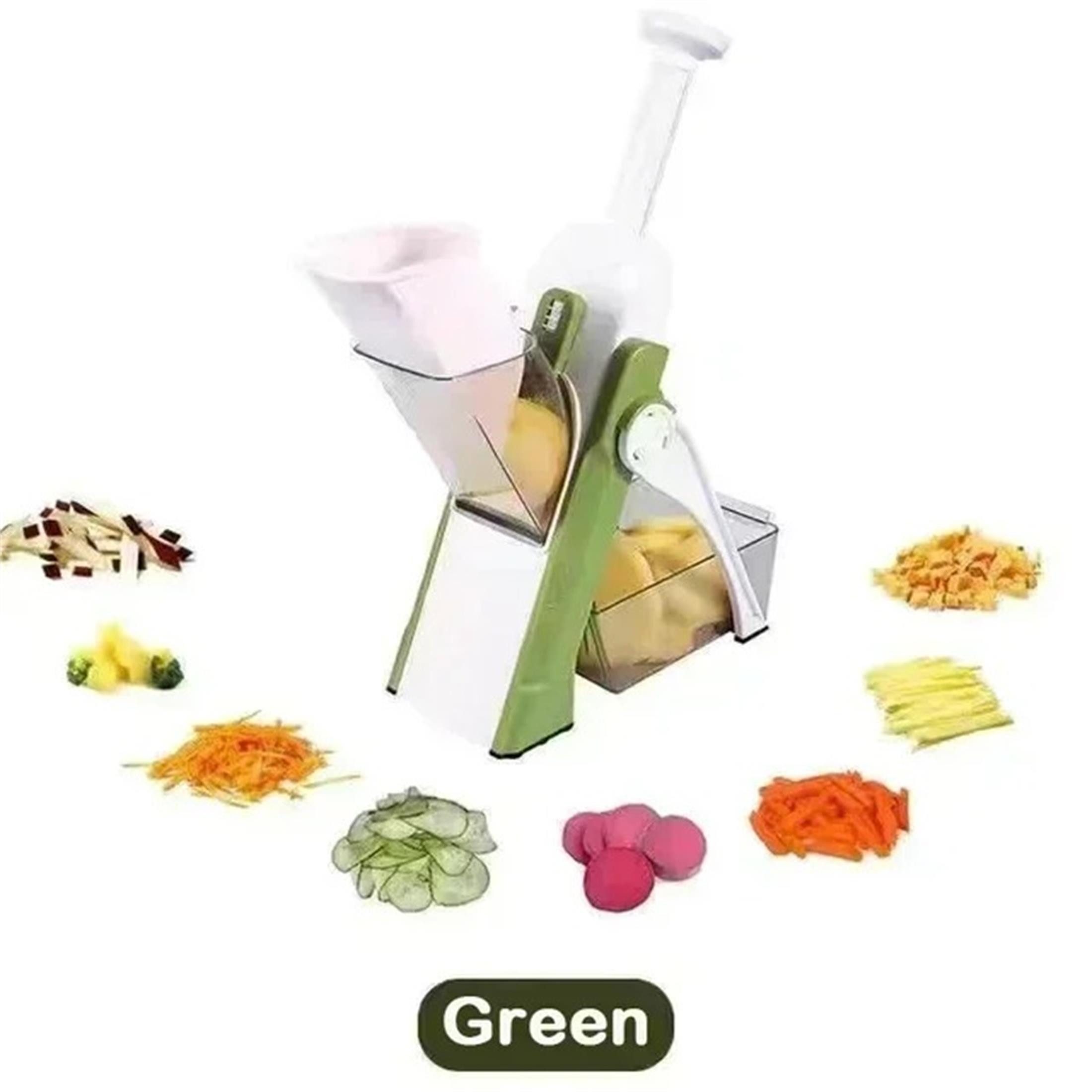 Luckice Gemüseschneider Multifunktionaler Gemüseschneider, manuell, für Salat, Kartoffeln, Pommes & Käse, Küchenhelfer