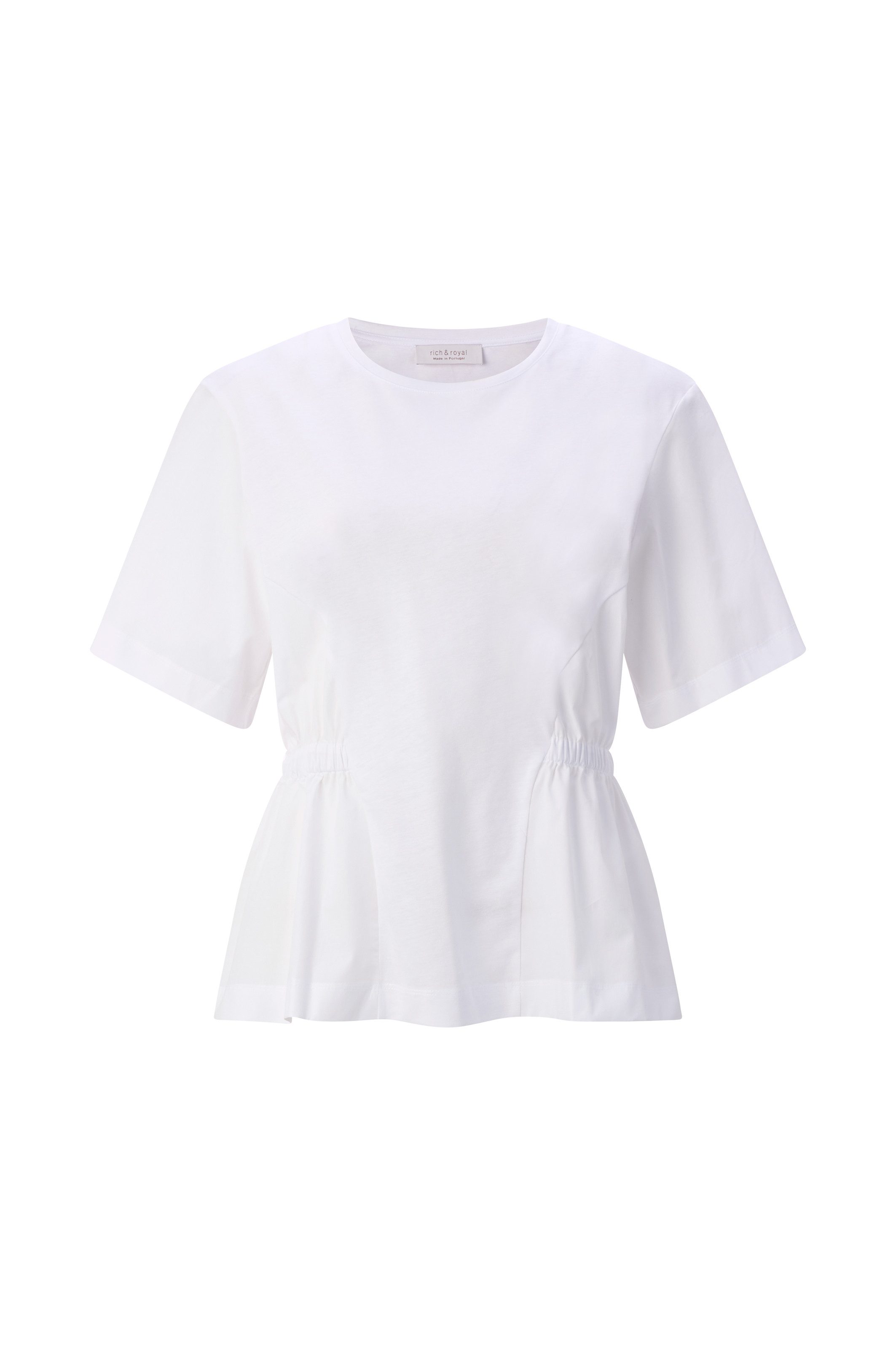 RICHROYAL T-Shirt mit elastischen Raffungen an den Seiten