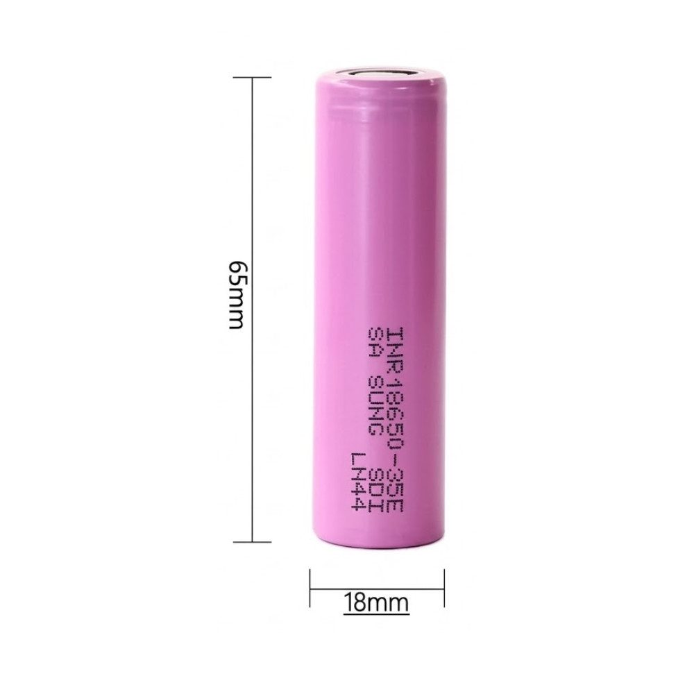 Athlix 10er Pack 18650 wiederaufladbare Lithium-Ionen-Batterie Akku Akkupacks 3500 mAh (3,7 V, 10 St), Hohe Impuls- und Dauerentladeraten, Hohe Energiedichte – Bild 2 von 2
