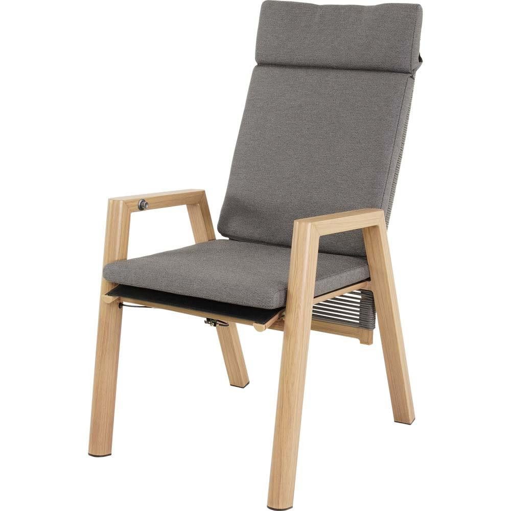 Natur24 Gartenstuhl Hochlehner Acari Stuhl 2er Set