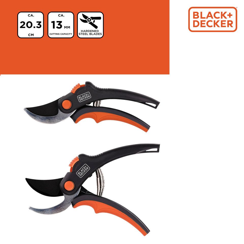 Black + Decker Gartenschere BLACK+DECKER Gartenschere