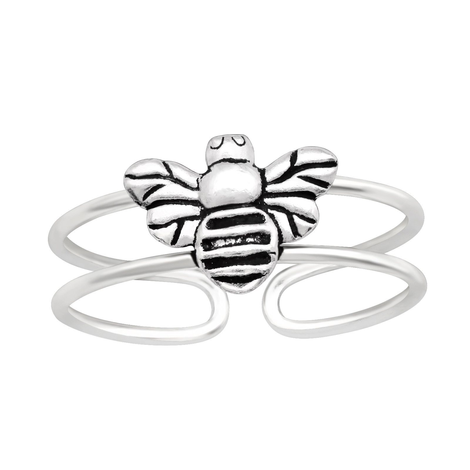 BUNGSA Zehenring Zehenring Biene aus 925 Silber Damen, Zehring Toering