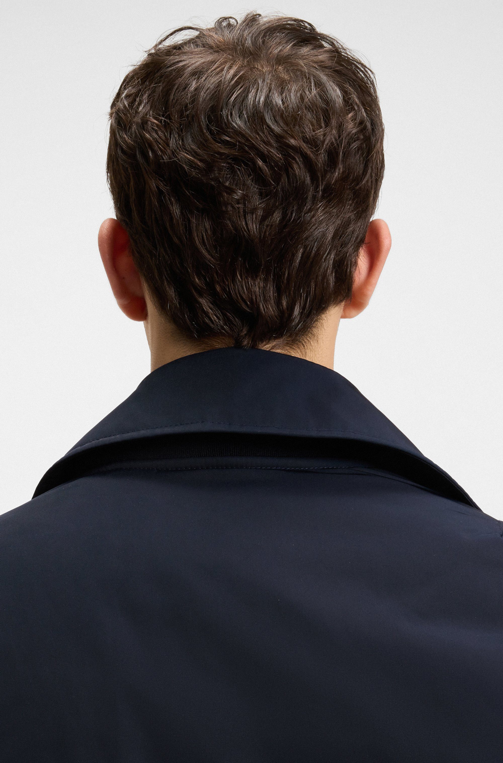 BOSS ORANGE Blouson Oking mit abnehmbarem Kragen
