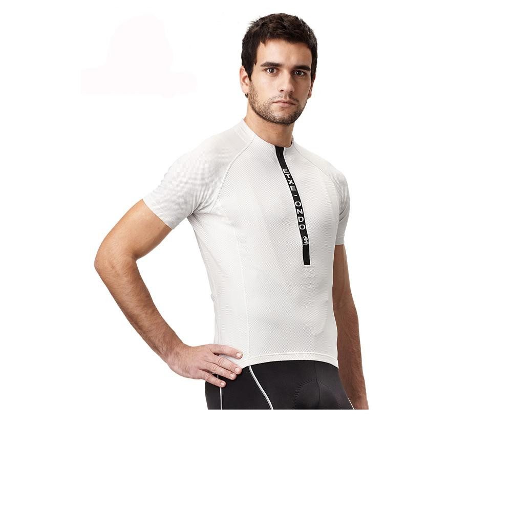 Etxeondo Funktionsshirt Etxeondo Herren Trikot MEERSBURG Weiß - Atmungsaktives Kurzarm Radtrik