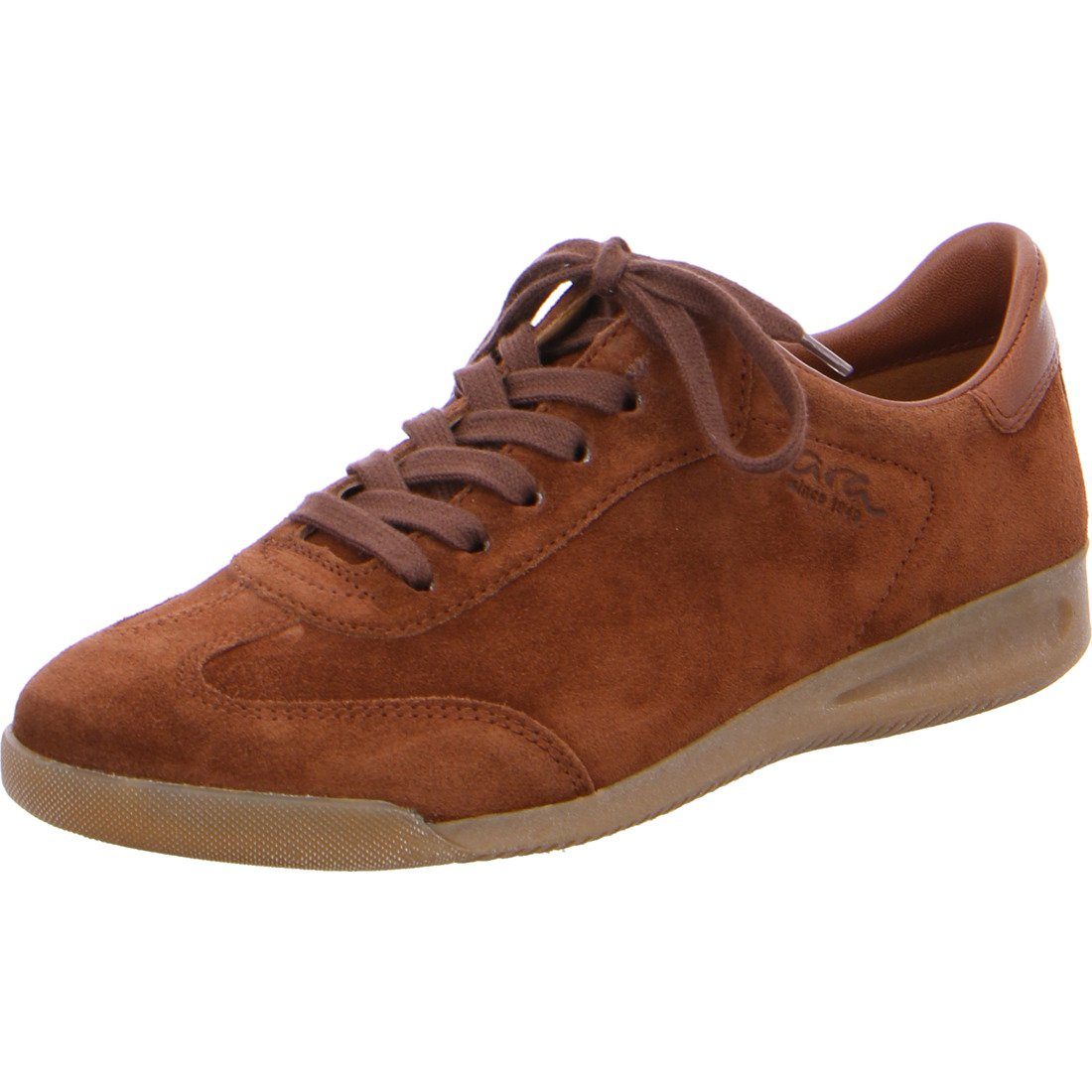 MRP Damen Schnürschuhe MRP06UPHS Blau Rauleder - Modische Sneaker Mit Keilabsatz | Wechselfußbett