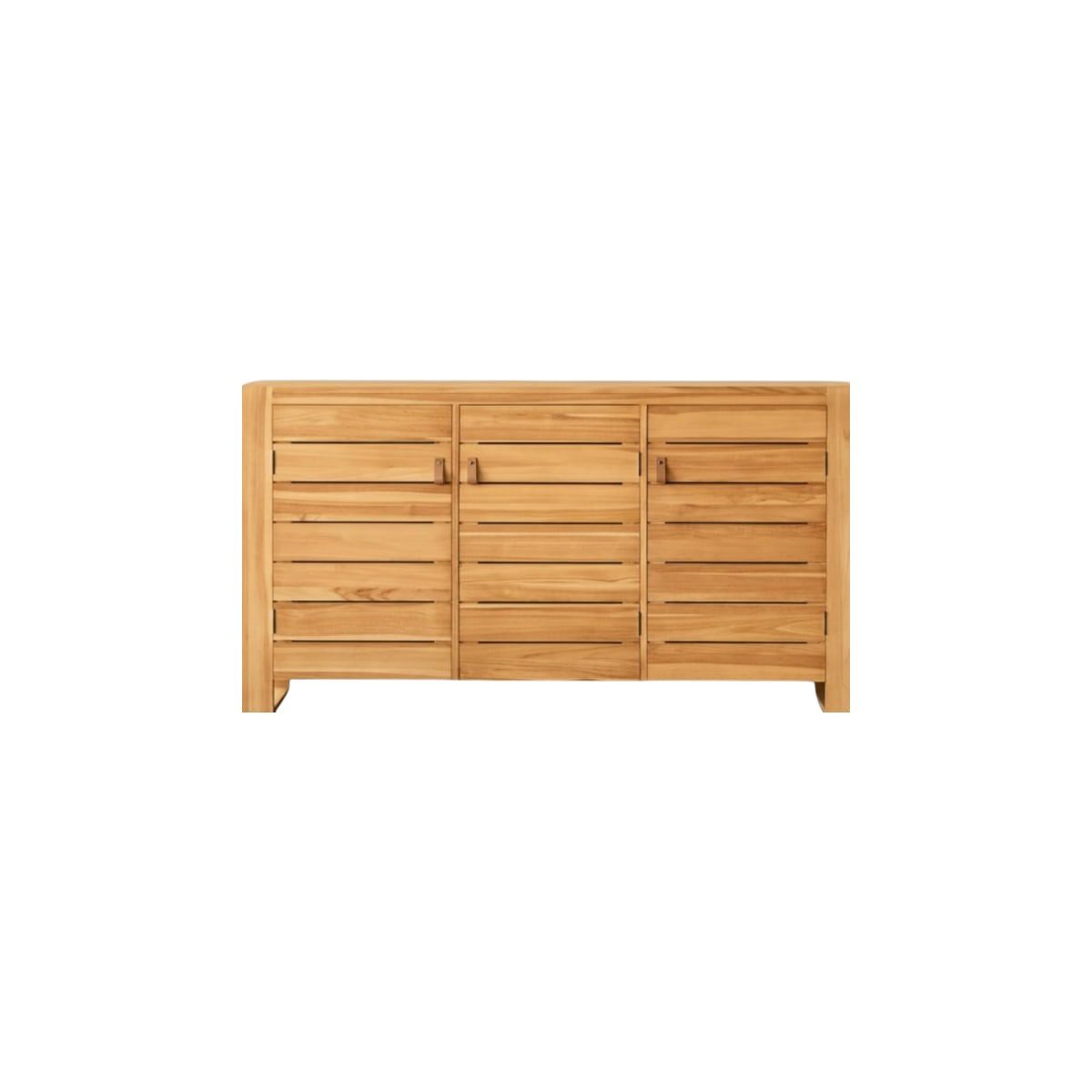 Tikamoon Sideboard Buffet Anrichte Schrank Teakholz massives helles Holz 170 Minimalys Ne