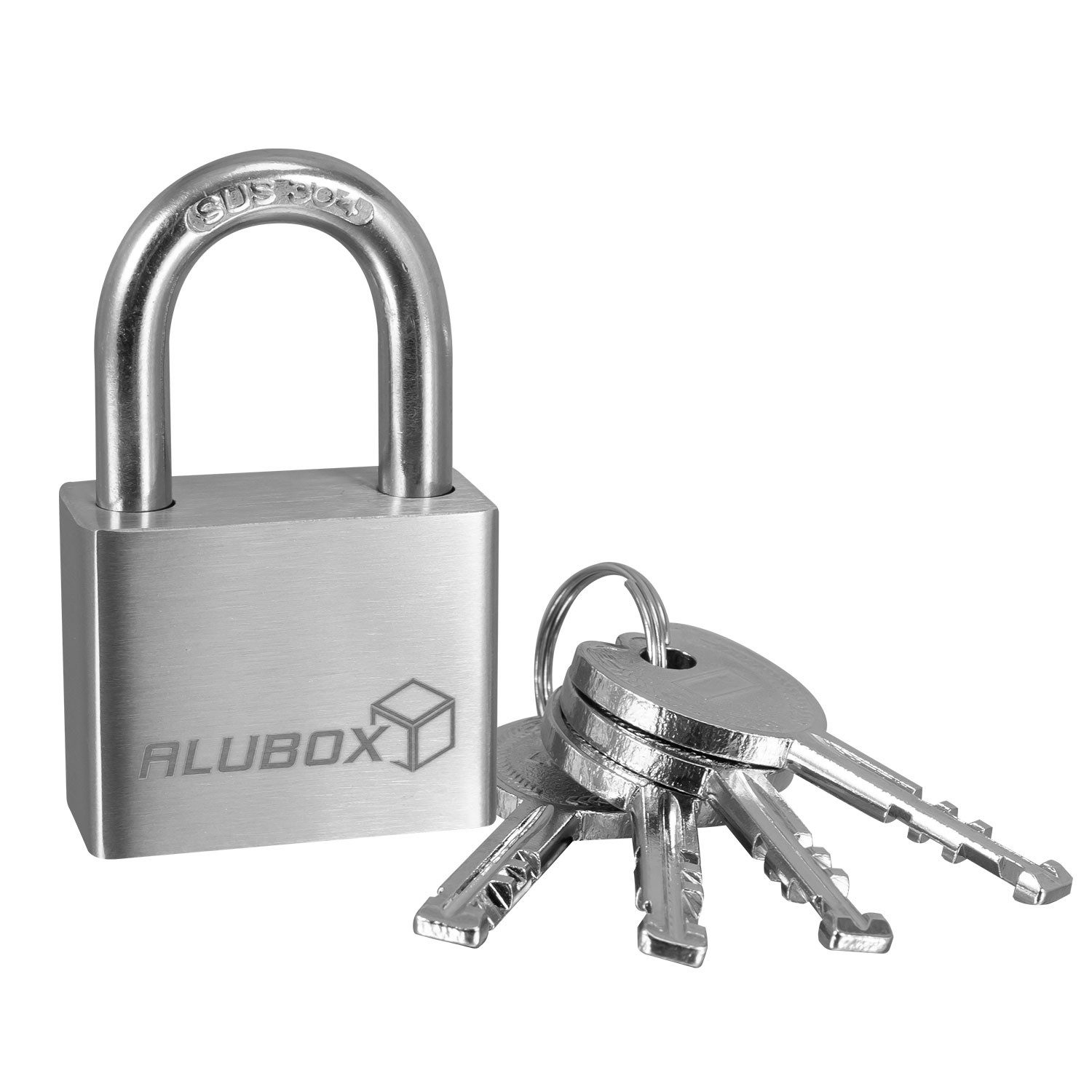 ALUBOX aus massivem Riffelblech + Vorhängeschlösser