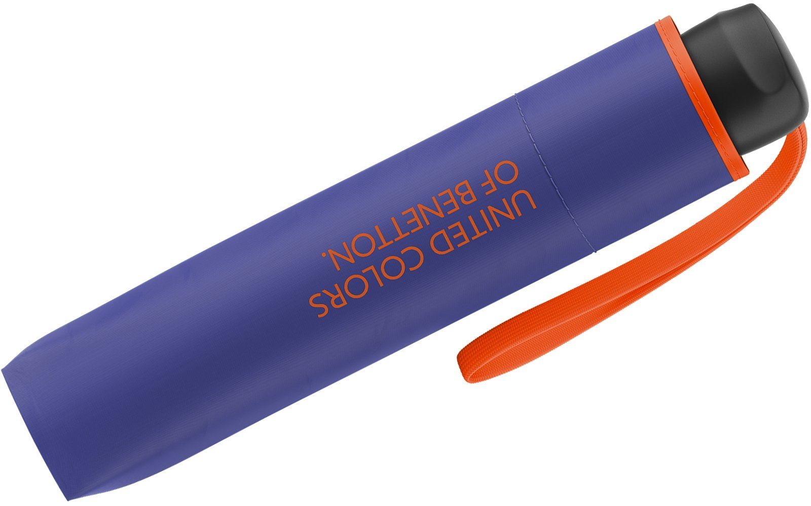 Modefarben Super Taschenregenschirm ultra leuchtende Saum mit kontrastreichem Mini Benetton Colors - violet, United 2023 HW lila-orange of