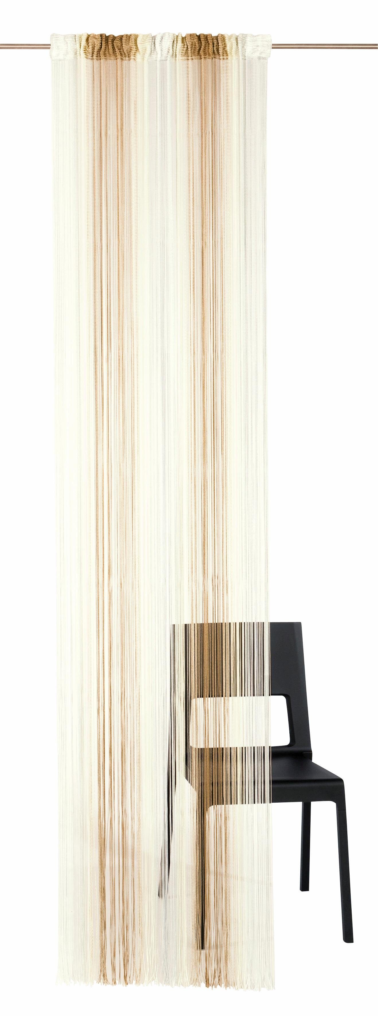 Weckbrodt Fadenvorhang Rebecca (1 St), Multifunktionsband, halbtransparent, günstig online kaufen