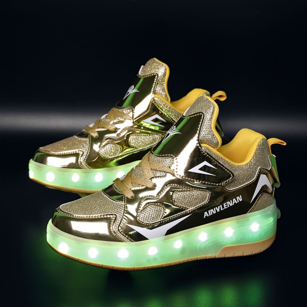 HUSK'SWARE Rollschuhe, (zwei Runden, mit Lichtern), Rollschuhe Schuhe mit Rädern