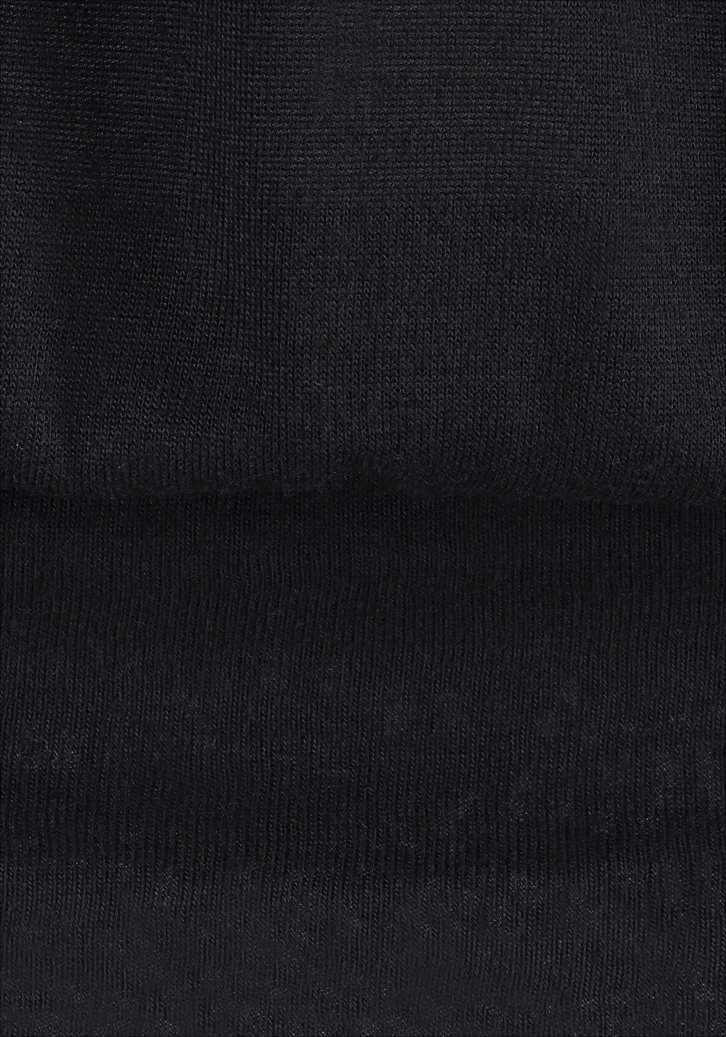 LASCANA V-Shirt mit breitem Gummizugbund, T-Shirt mit V-Ausschnitt, Basic