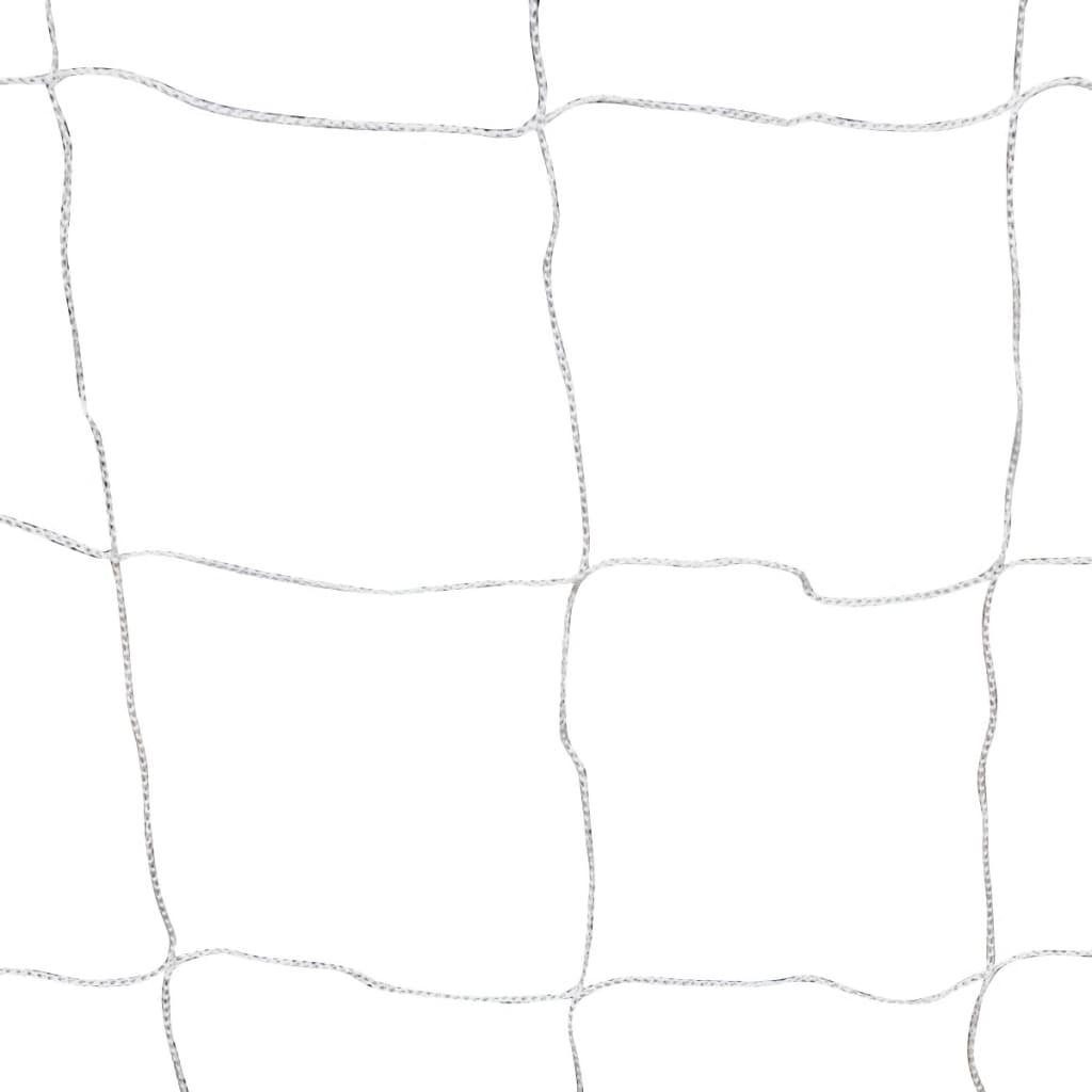 Fußballtor Fußballtor Netz Stahl Weiß cm mit 182×61×122 (1 St) vidaXL