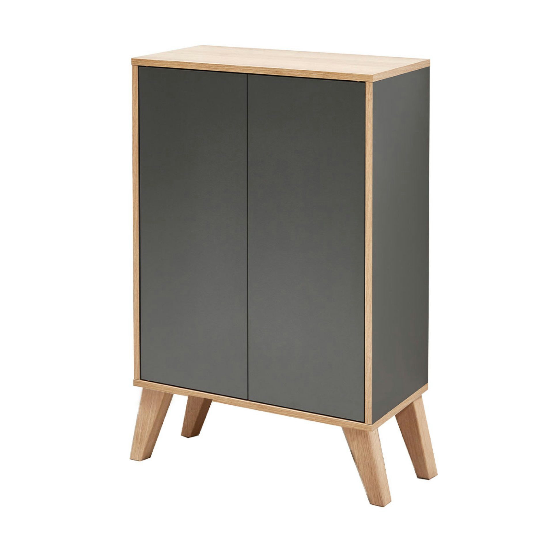 BADEDU Midischrank Midischrank, Badezimmerschrank, Aufbewahrungsschrank