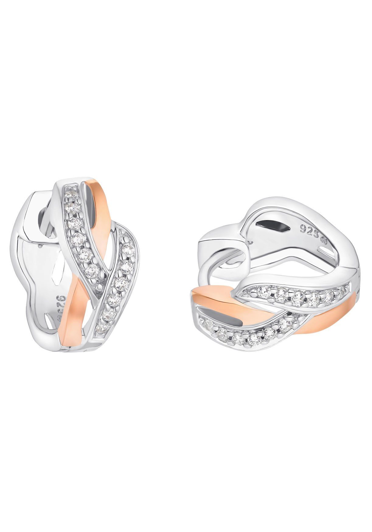 Amor Paar Серьги-кольца, mit Zirkonia (synth)