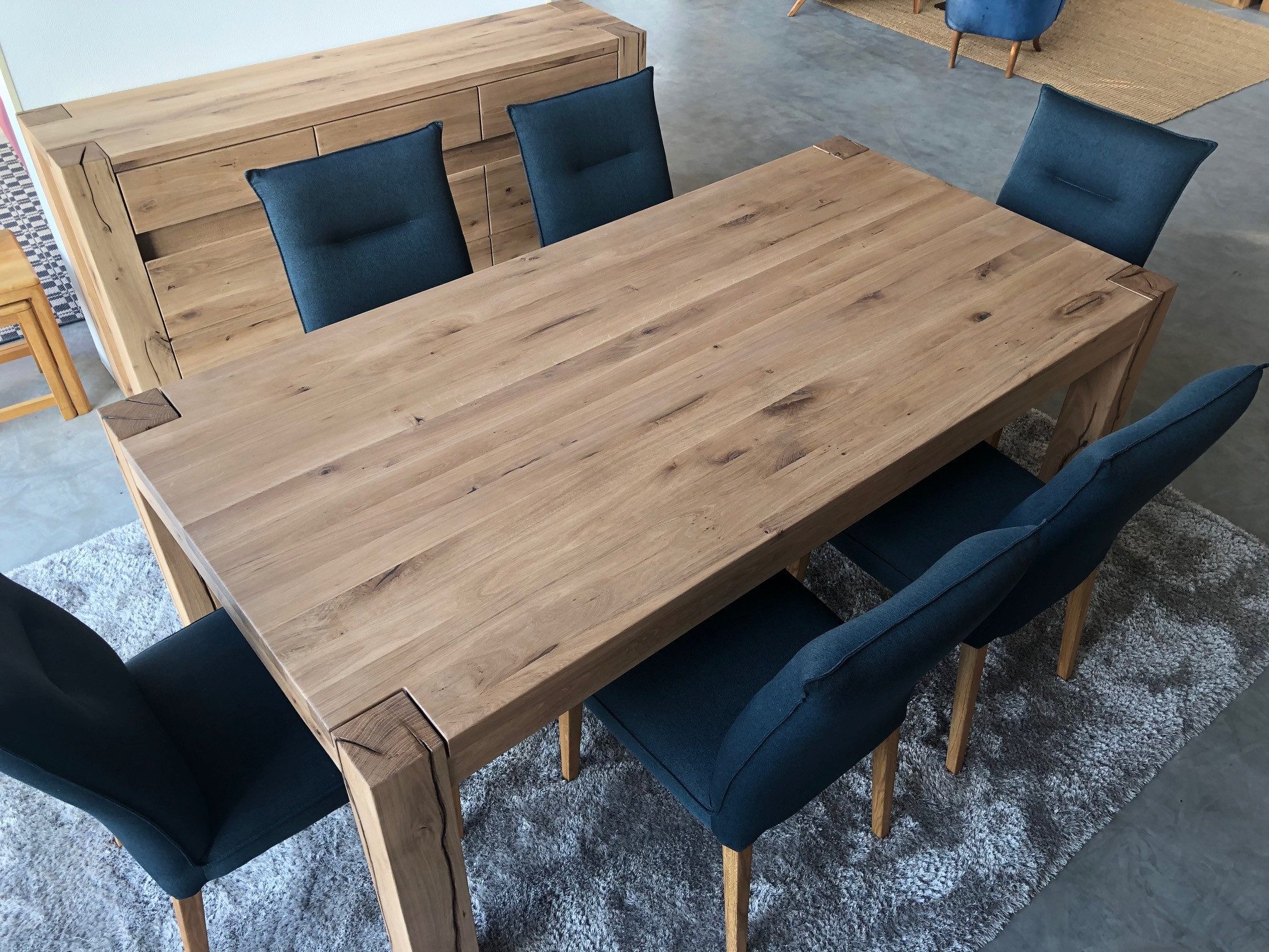 Woodroom Esstisch Mannar, Wildeiche massiv geölt günstig online kaufen