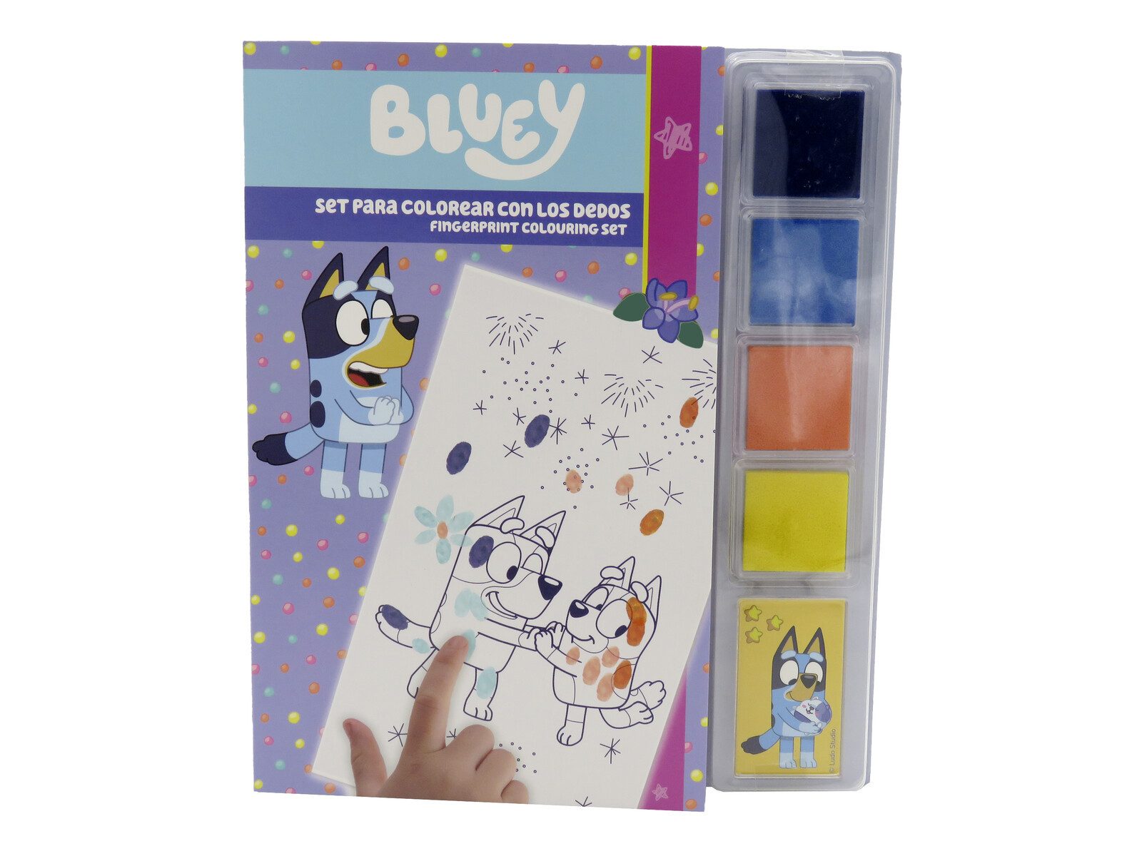 Bluey Kreativset Malset Ausmalbuch mit Farben und Vorlagen für Kinder, (1-tlg)