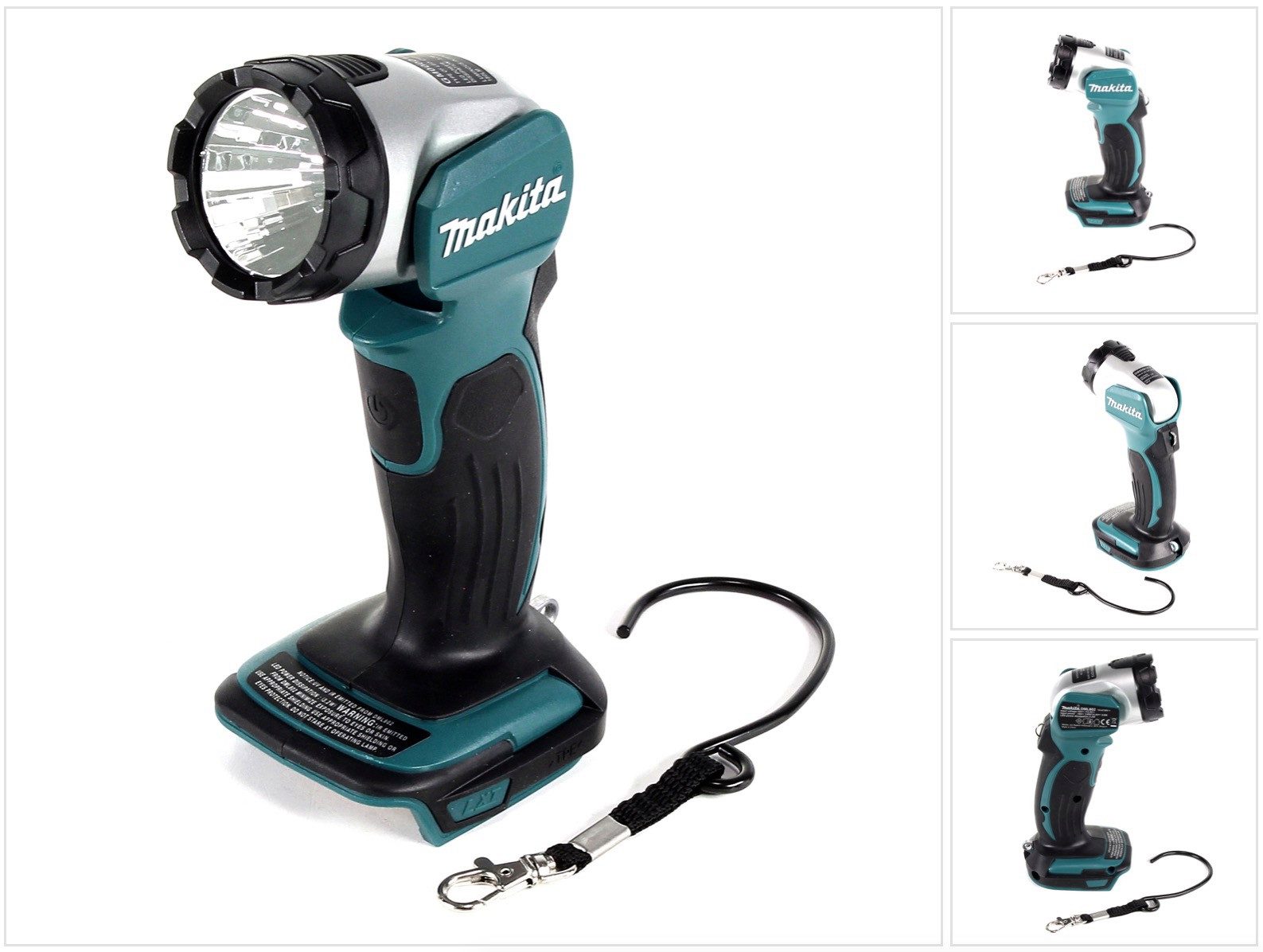 Makita Baustrahler DML 802 Z Akku Lampe für 14,4 und 18 V Akku Solo - ohne Akku, ohne La