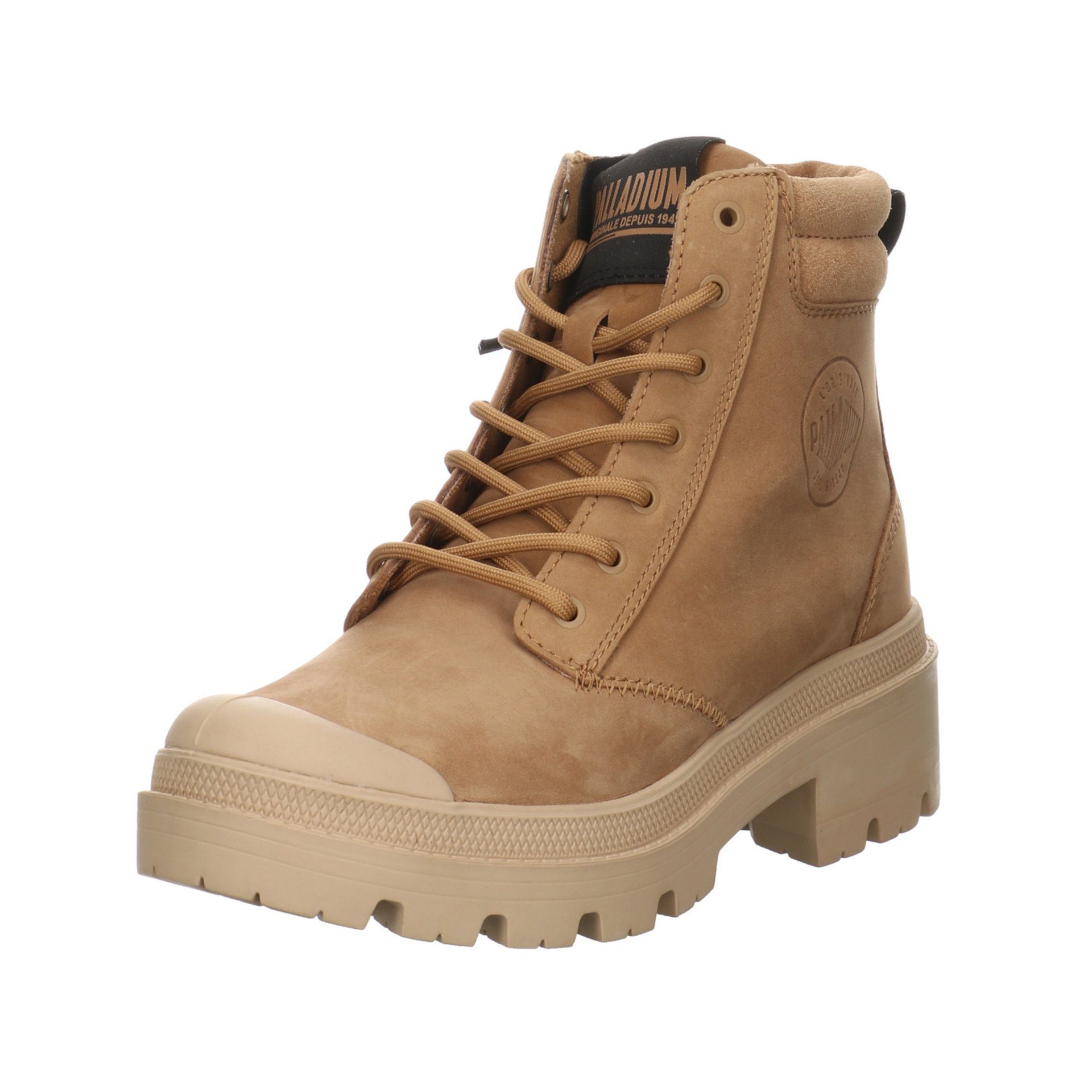 Palladium Pallabase Hi Cuff Schnürboots Nubukleder uni Schnürstiefel  Nubukleder, Palladium