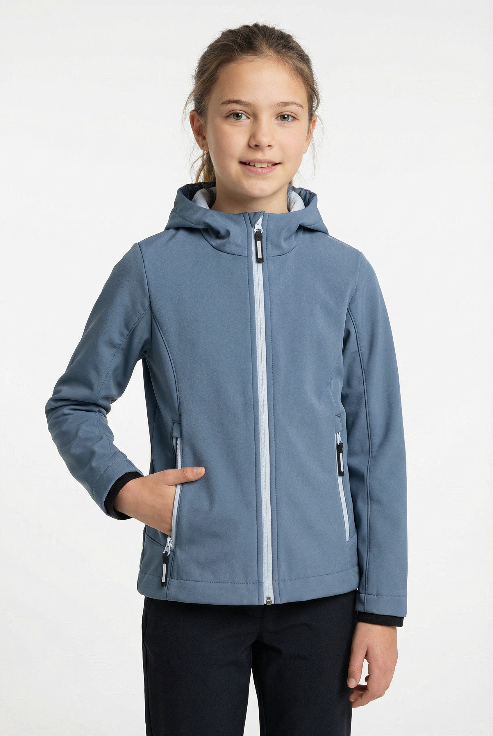 CMP Softshelljacke KID G JACKET FIX HOOD für Kinder43405465 Atmungsaktiv & Wasserabweisend & Windabweisend,Übergangsjacke