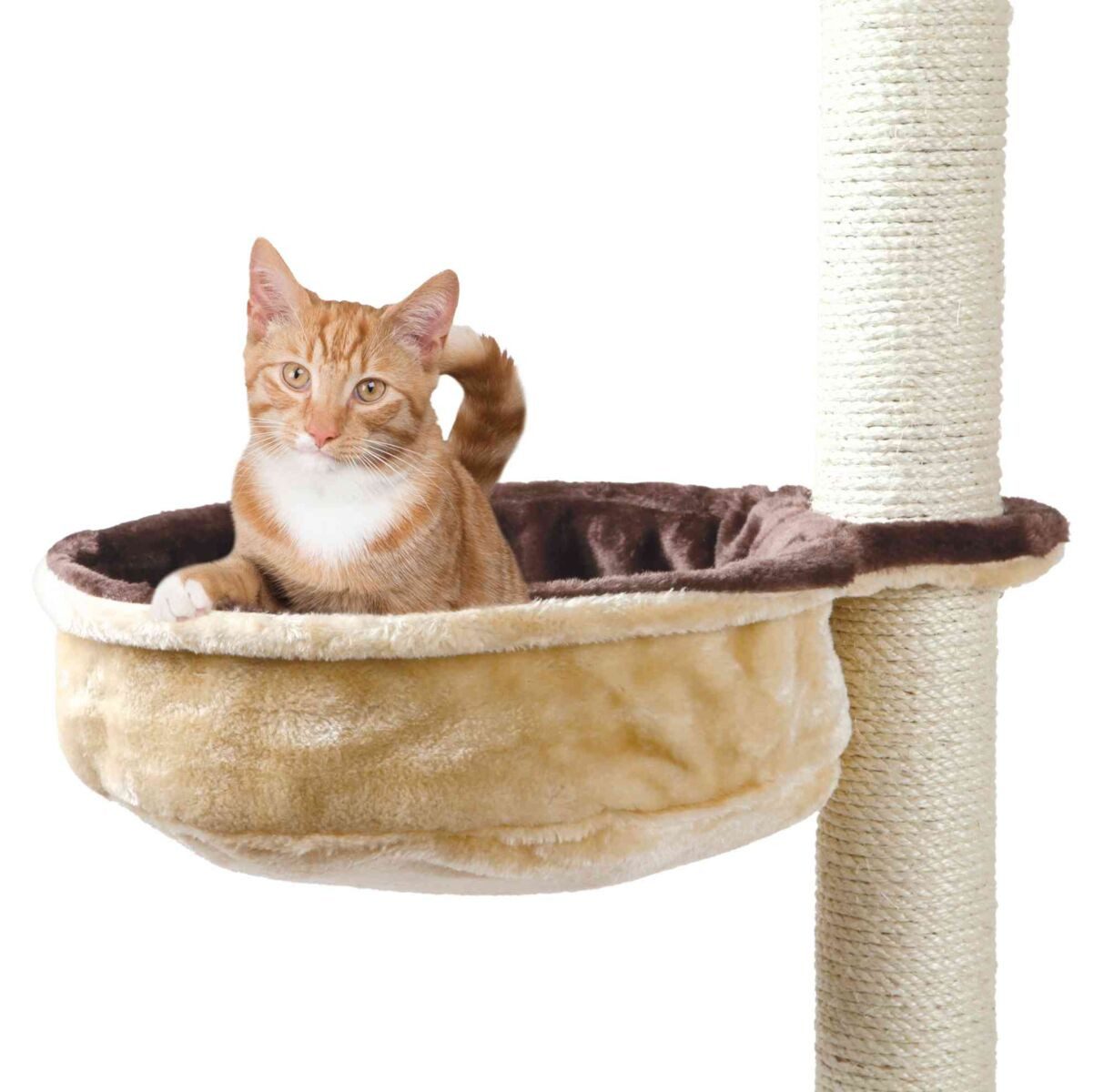 TRIXIE Kratzbaum-Liegemulde Kuschelsack für Kratzbäume - beige/braun - ø 38 cm