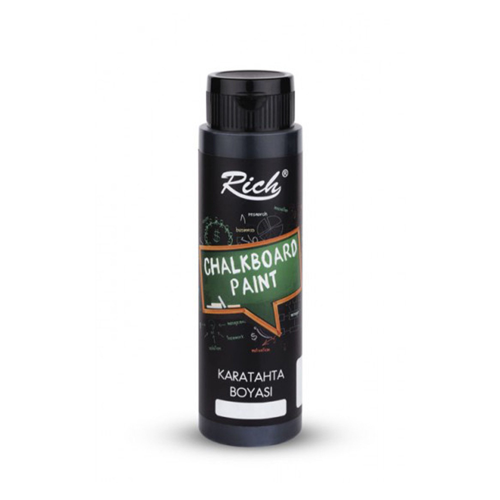 RICH Tafelfarbe Rich Blackboard Paint Wasserbasiert 500/240/120 ml Schwarz - Grün