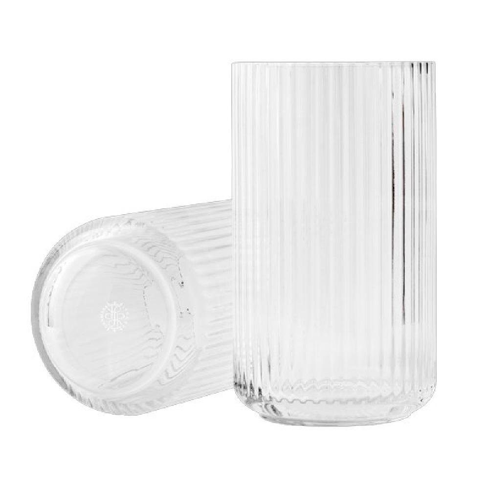 Lyngby Porcelæn Dekovase Vase Transparent (25cm) Clear Glas Porcelain