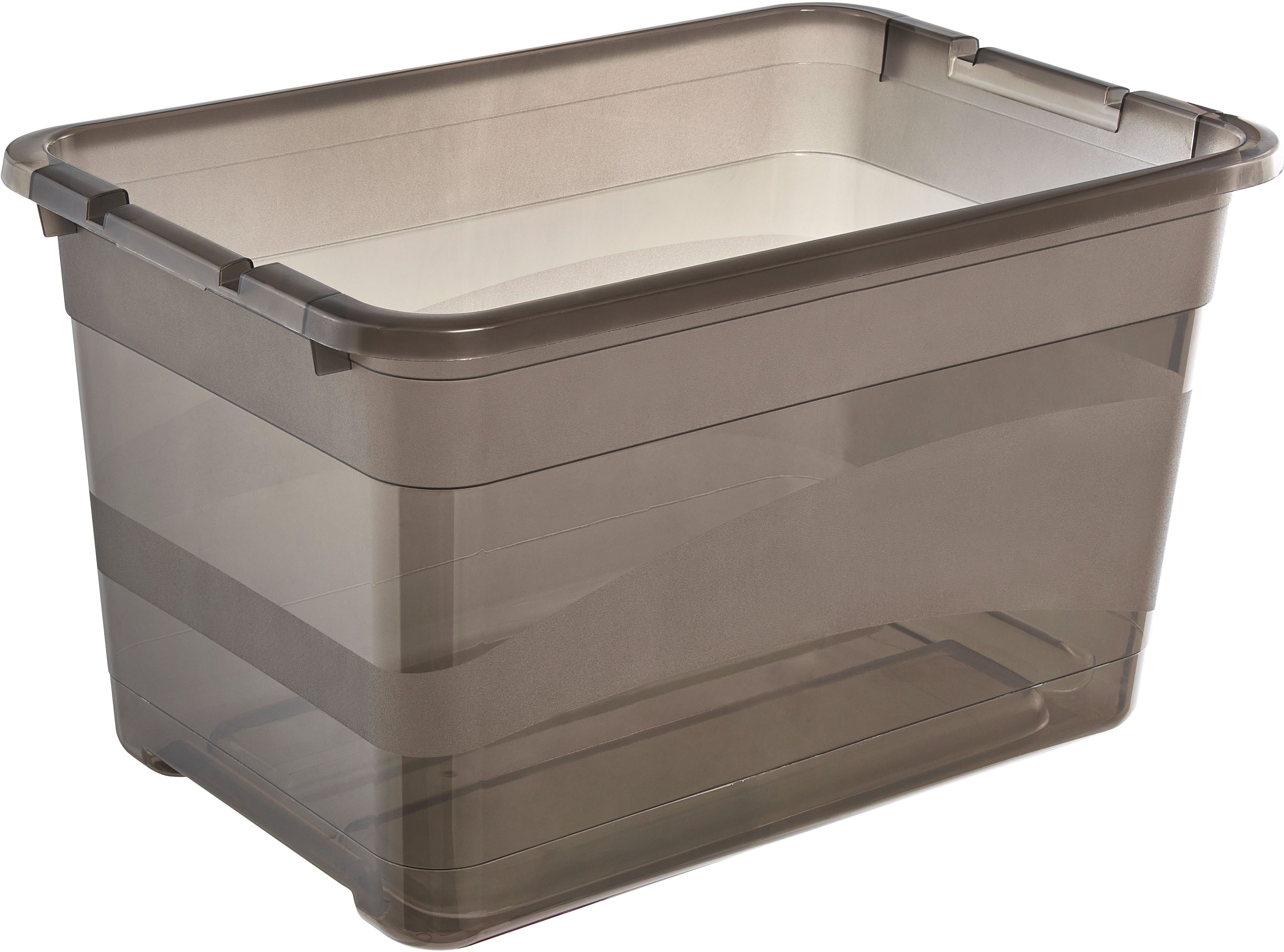 keeeper Aufbewahrungsbox Cornelia, 2er Set, 52 L, 59,5 x 39,5 x 34 cm (Set, 2 St), durch Clips verschließbar, Griffe am Boden