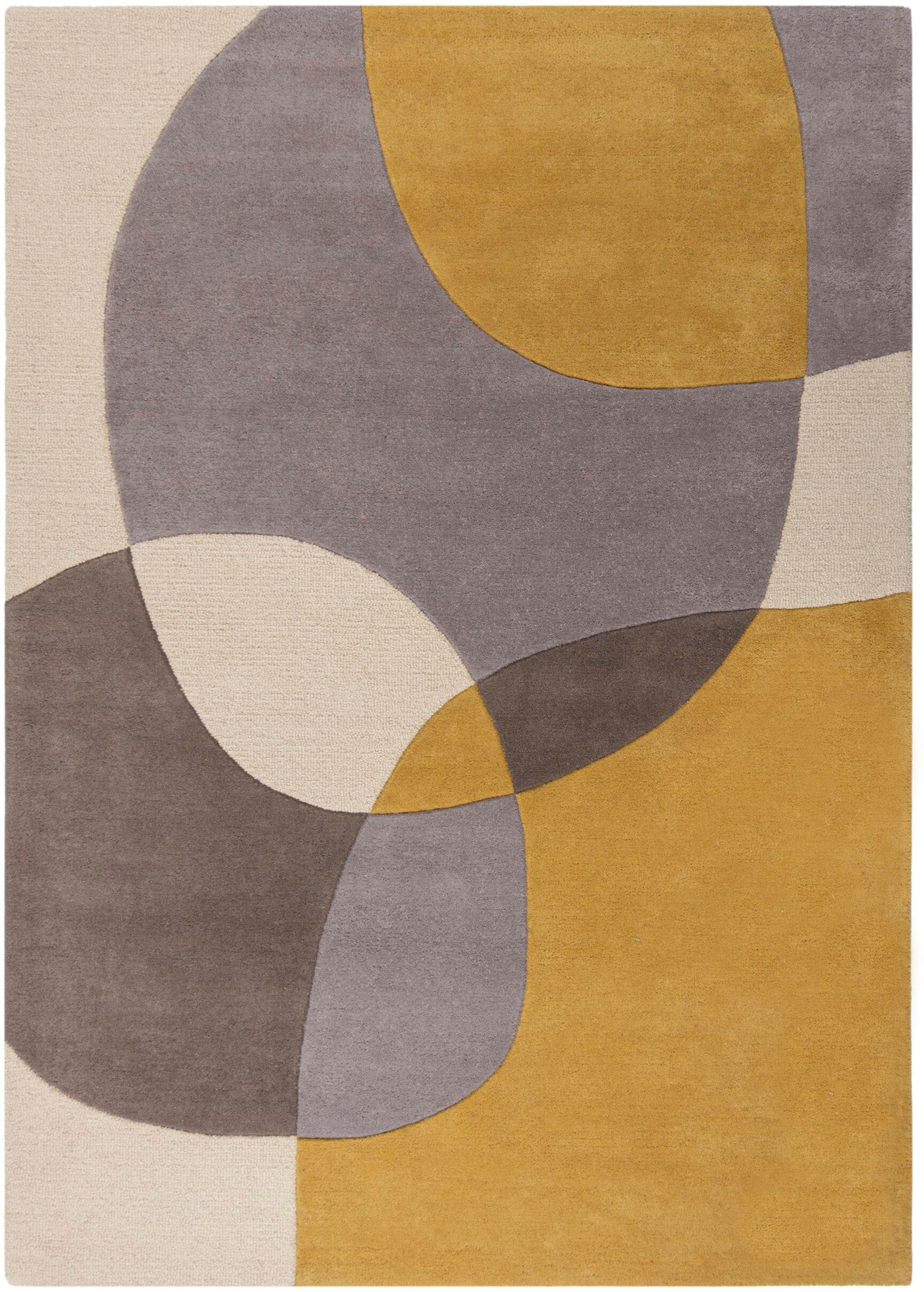 FLAIR RUGS Wollteppich »Glow, gemustert & modern«, rechteckig, 8 mm Höhe, f günstig online kaufen