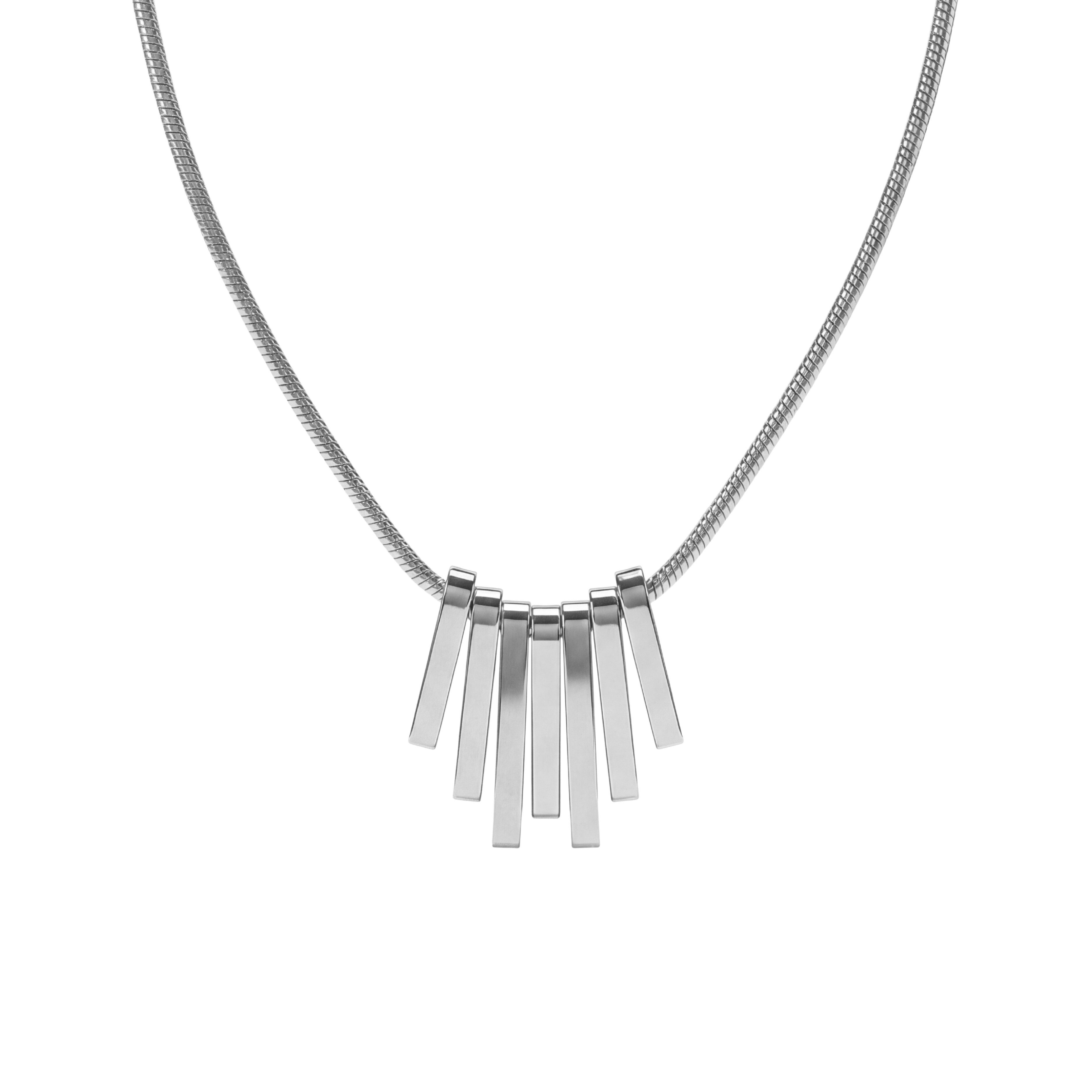 salazar.plus Kette mit Anhänger Luxus Damen Kette aus Edelstahl vergoldet Elegante Gliederkette, Wasserfest & anlauffest: Perfekt für den täglichen Look silberfarben
