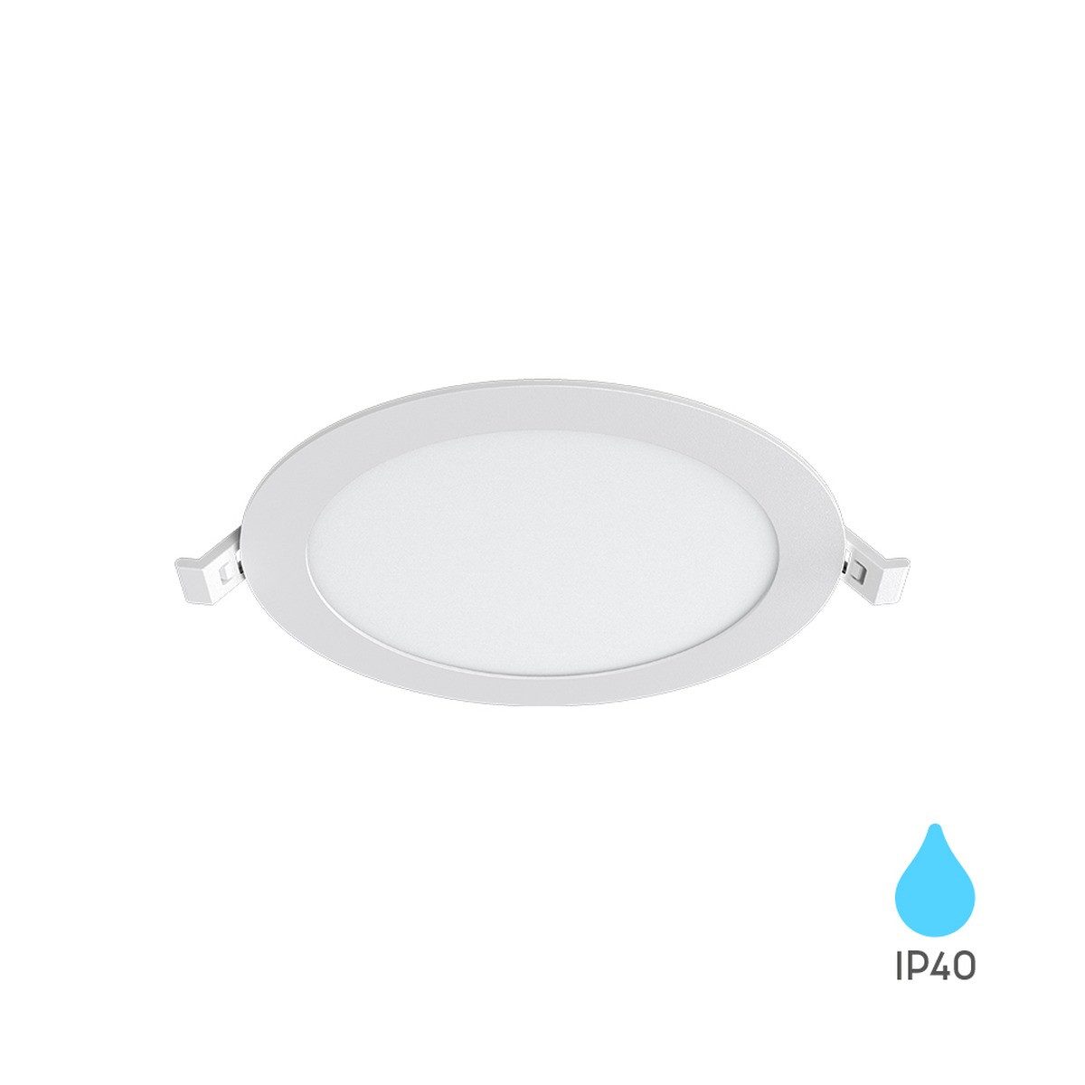Braytron LED Einbaustrahler Einbaustrahler Panel Led 12W flach 150mm weiß 1120 Lumen, LED fest integriert, kaltweiß, Neutralweiß, 3CCT, Warmweiß, Intrigierter Trafo, 230V Anschluss, Flach, 3CCT Technologie