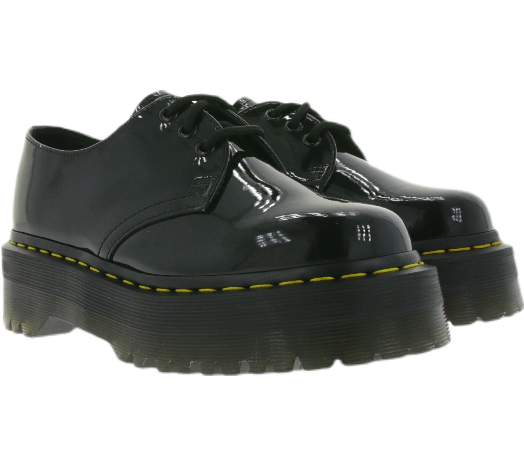 DR. MARTENS »Dr. Martens Damen Halbschuhe Echtleder-Schuhe mit  Plateau-Sohle 1461 Quad Patent Lamper Trend-Schuhe Schwarz« Sneaker online  kaufen | OTTO
