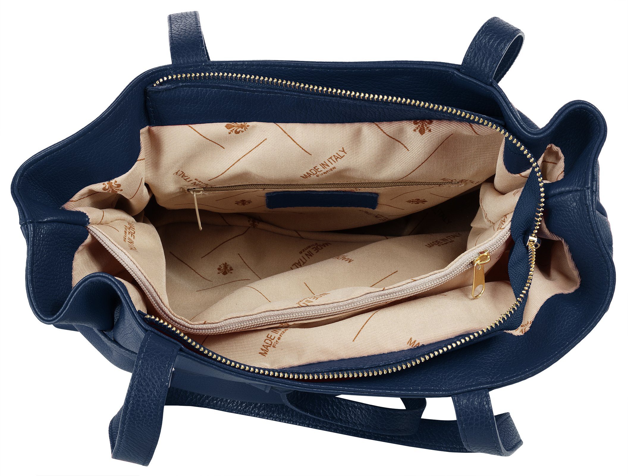 Samantha Look Henkeltasche, echt Leder, Made in Italy