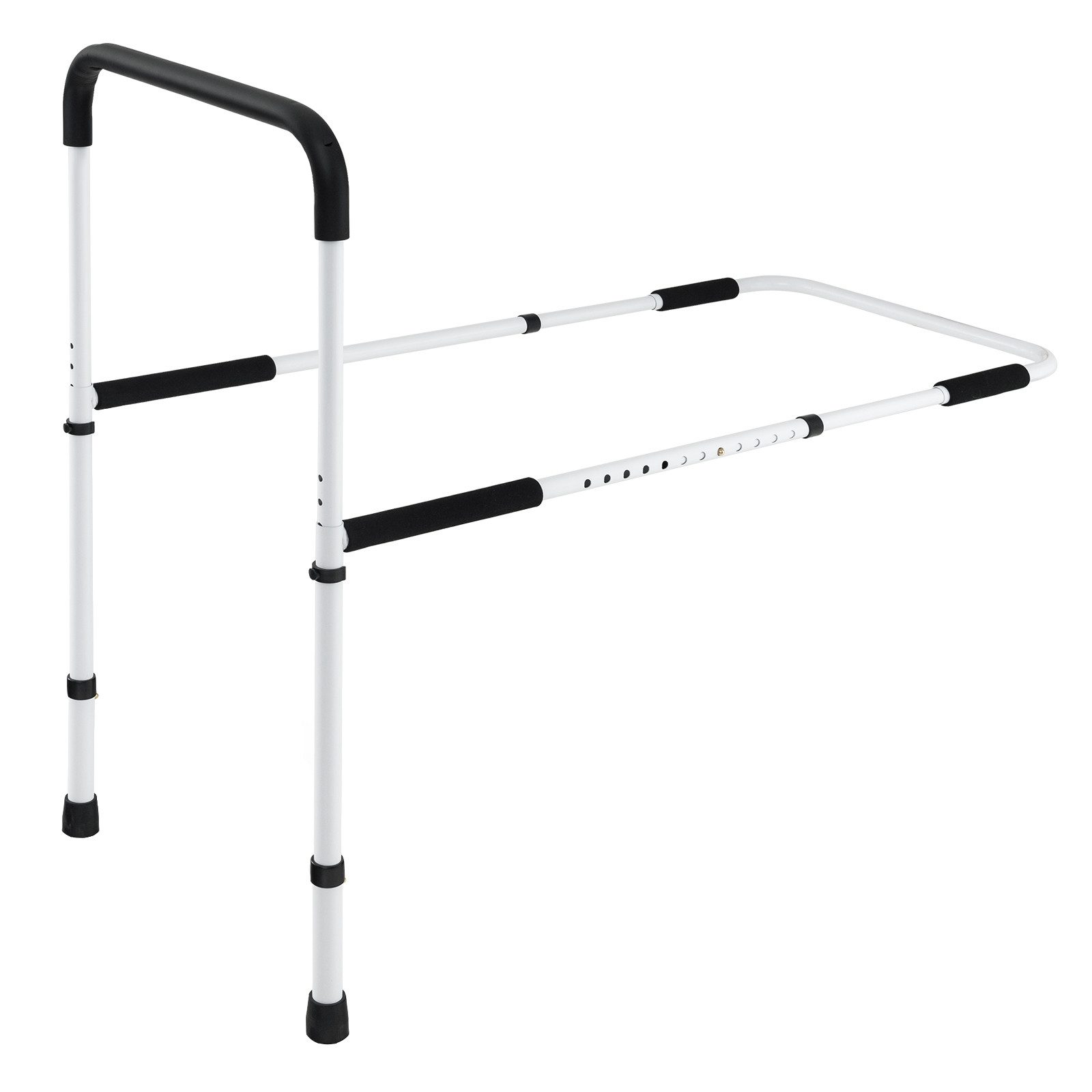 COSTWAY Bett - Aufstehhilfe, belastbar bis 160 kg, verstellbares höhenverstellbares Bettgeländer