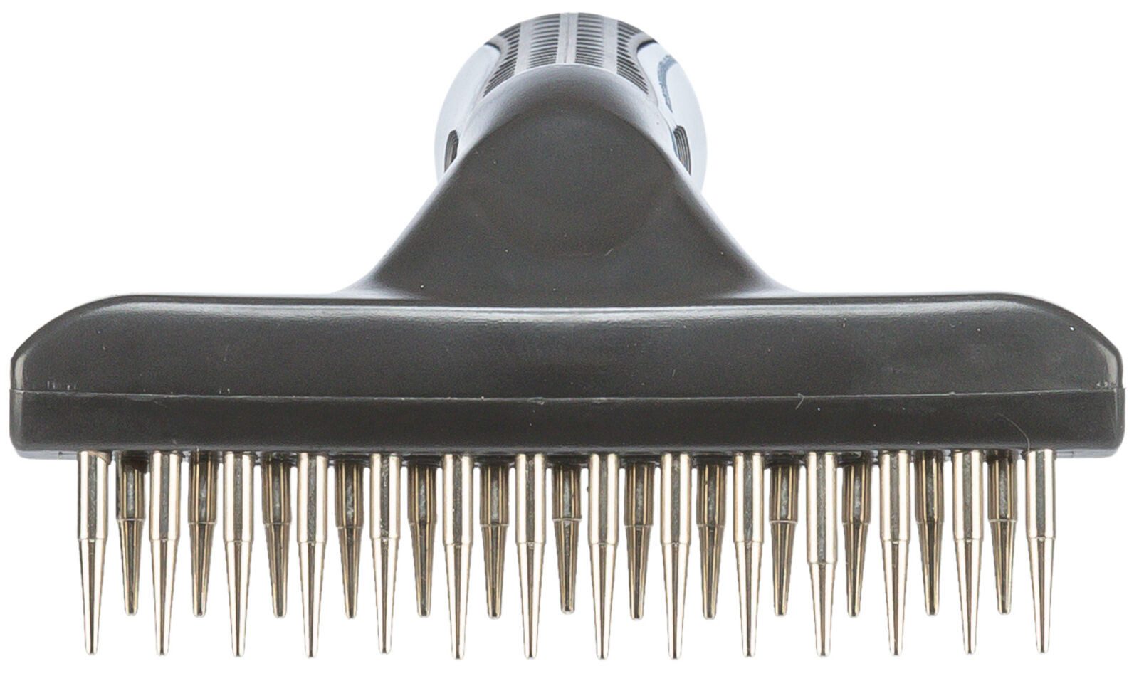 TRIXIE Fellbürste Langhaar-Striegel - dunkelgrau/blau - 10 × 15 cm