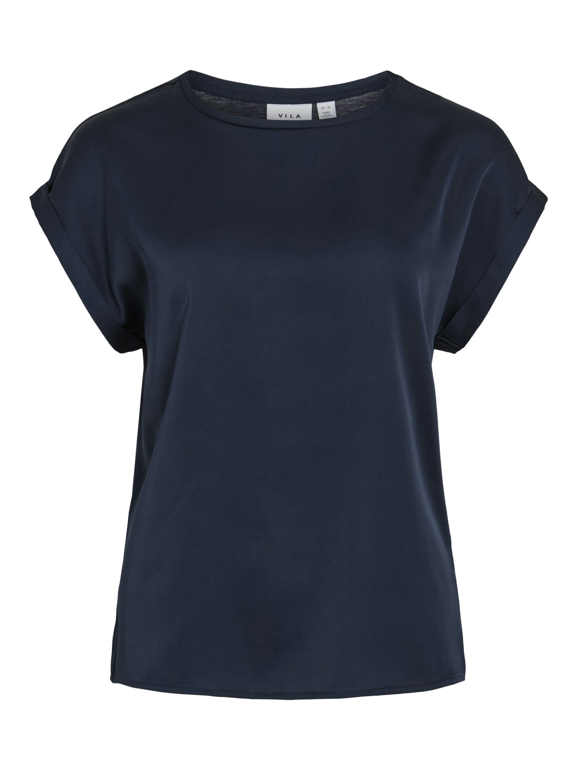 Vila Kurzarmbluse VIELLETTE S/S SATIN TOP günstig online kaufen