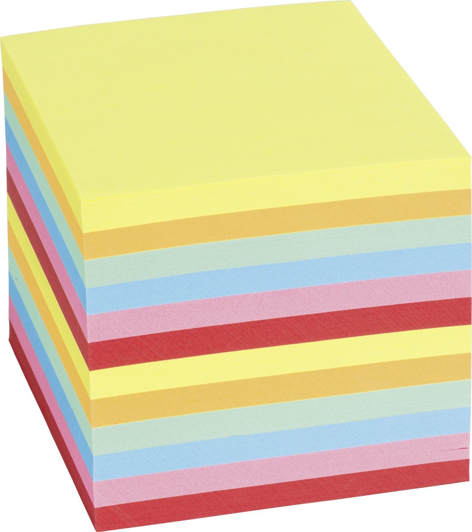 König & Ebhardt Notizzettel Zettelklotz 9x9x9cm farbig 700 Blatt