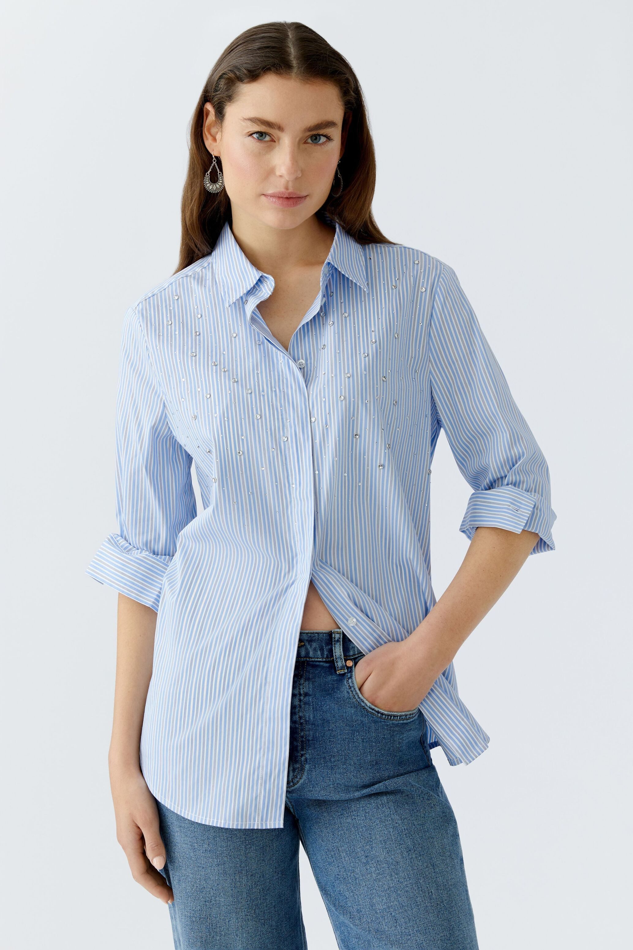 Oui Langarmbluse Bluse günstig online kaufen