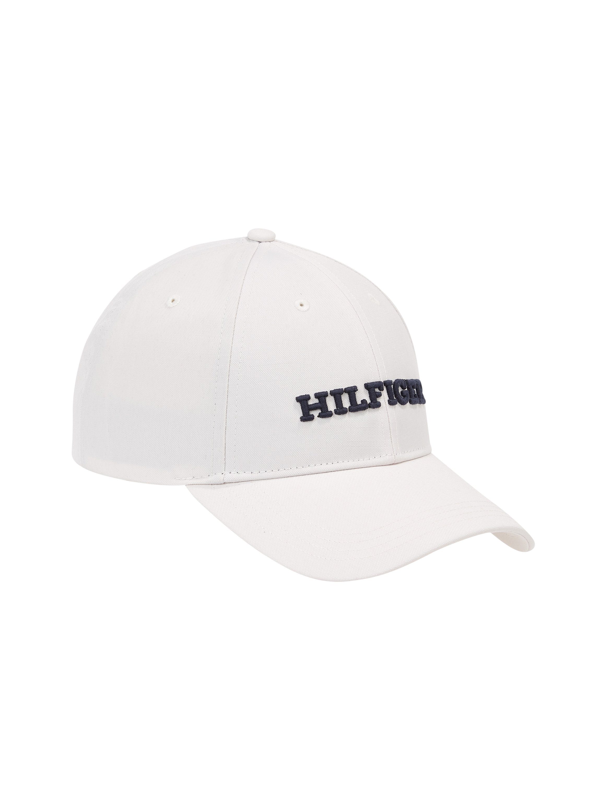 Tommy Hilfiger Baseball Cap TH MONOTYPE CANVAS 6 PANEL CAP mit Logoschriftzug über dem Schirm Misty Coast