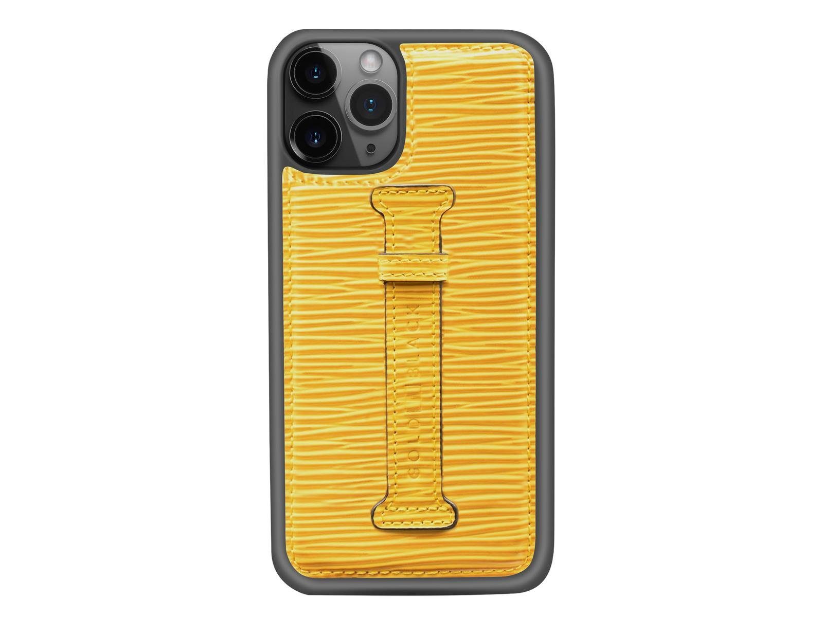 GOLDBLACK Handyhülle iPHONE 11 PRO LEDERHÜLLE MIT FINGERSCHLAUFE UNICO 14,86 cm (5,85 Zoll)