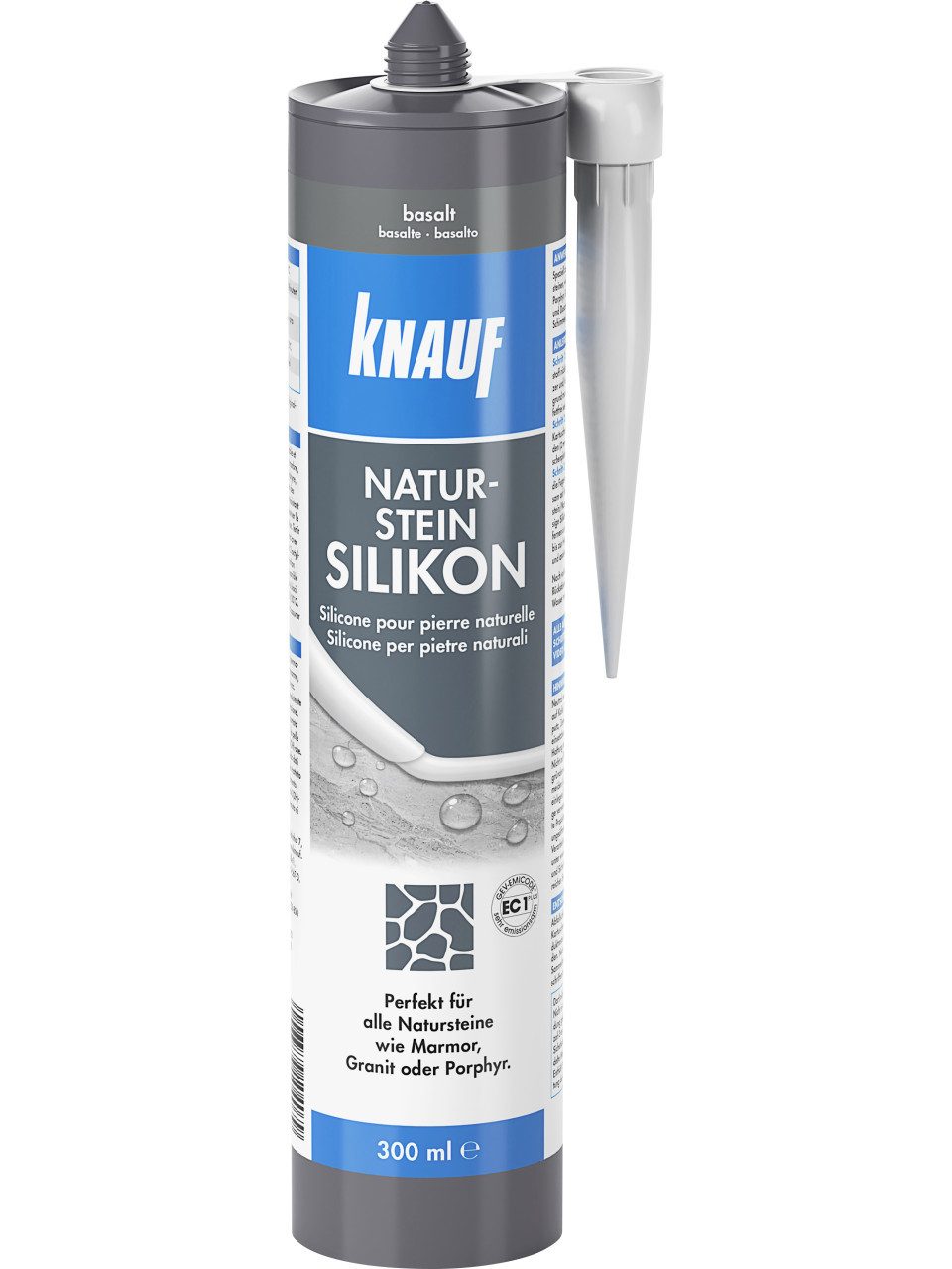 KNAUF Silikon Knauf Naturstein Silikon basalt 300 ml