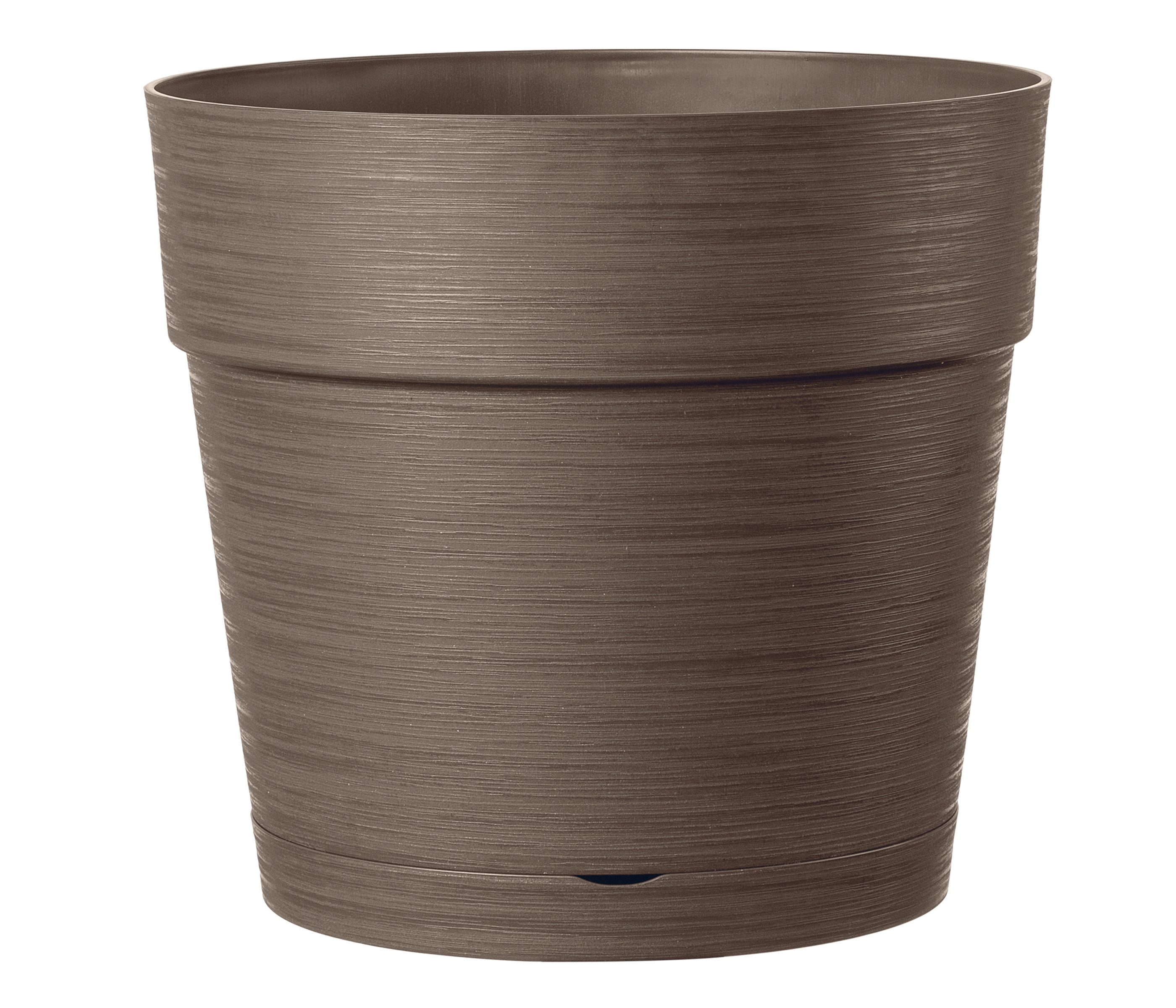 Deroma Blumentopf Vaso Save, Indoor / Outdoor Übertopf, frostbeständig, Kunststoff, aus recycelten Materialien, in modernem Design