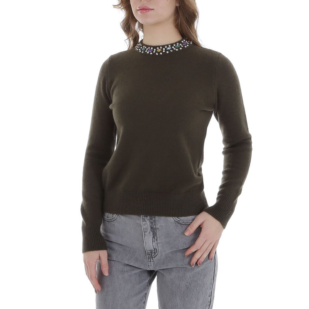 Ital-Design Strickpullover Damen Freizeit (88578849) Strass günstig online kaufen