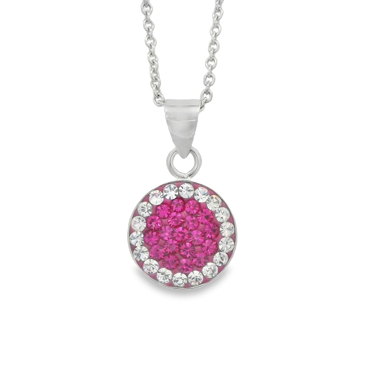 Impala Kette mit Anhänger Elegante Halskette „Natalie“ aus 925 Silber mit Preciosa Kristallen